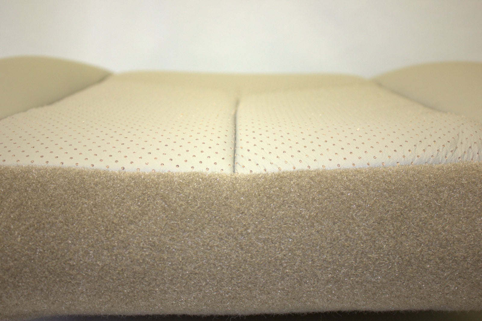 2005 2006 Cadillac Escalade Driver and Passenger Bottom Leather Seat Cover Tan