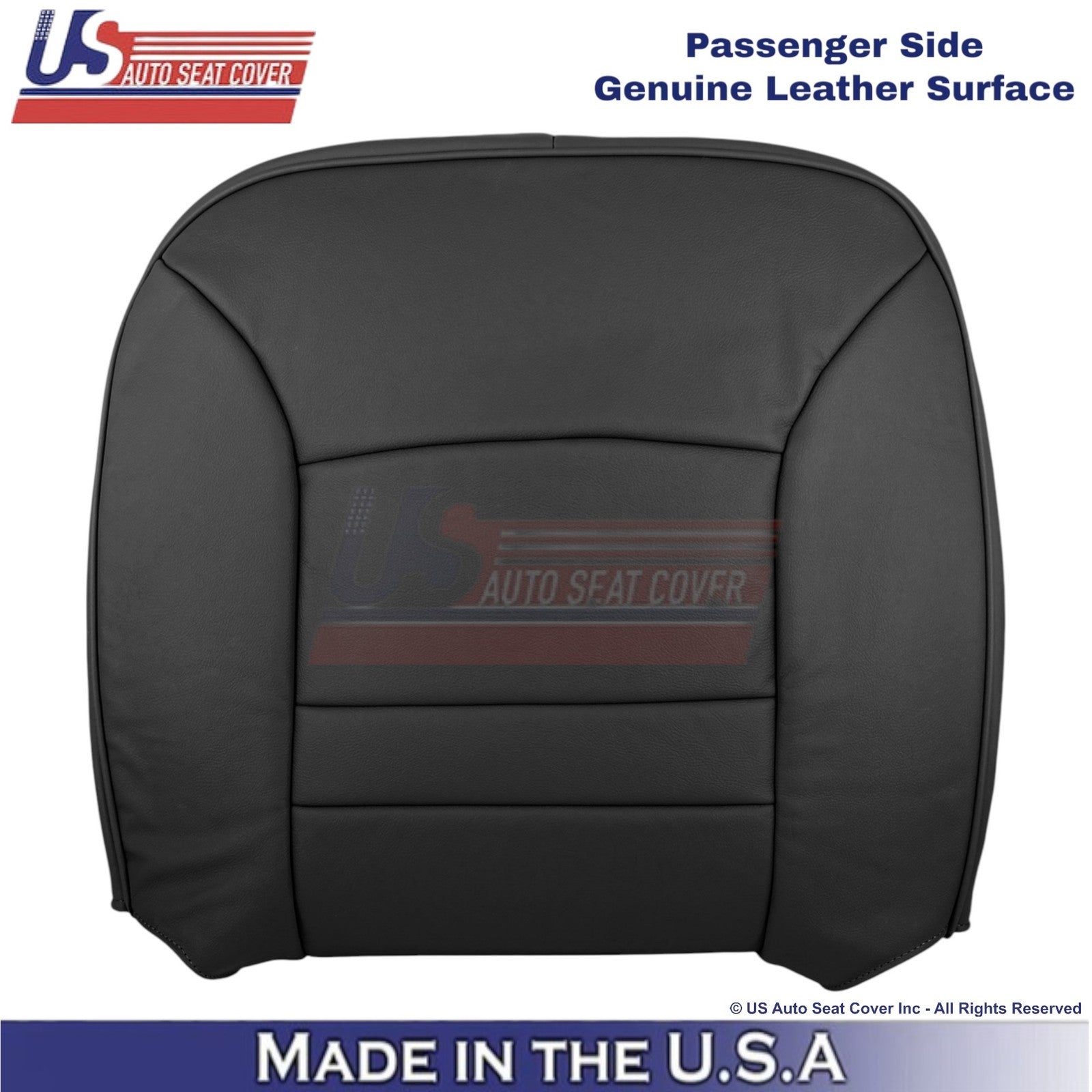 2000-2002 Fits Ford Crown Victoria Genuine Leather Passenger Top Cover Black
