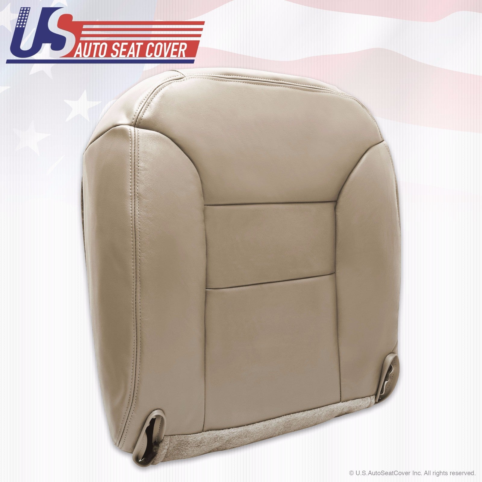1995-1998 1999 GMC Sierra Yukon Tahoe Driver Side Bottom Leather Seat Cover Tan