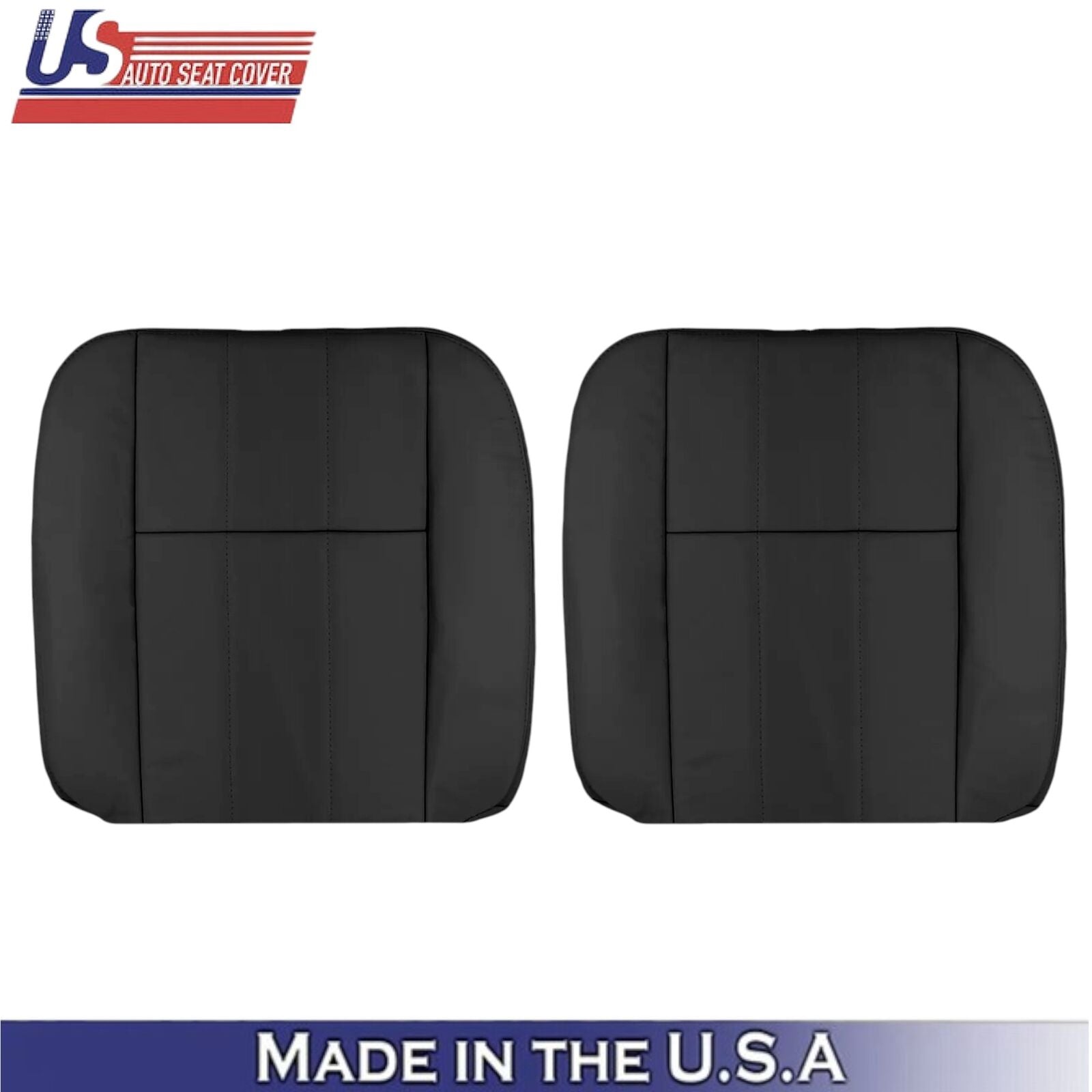 2003-2011 For Mercury Grand Marquis Leatherette Front Seat Covers Dark Charcoal