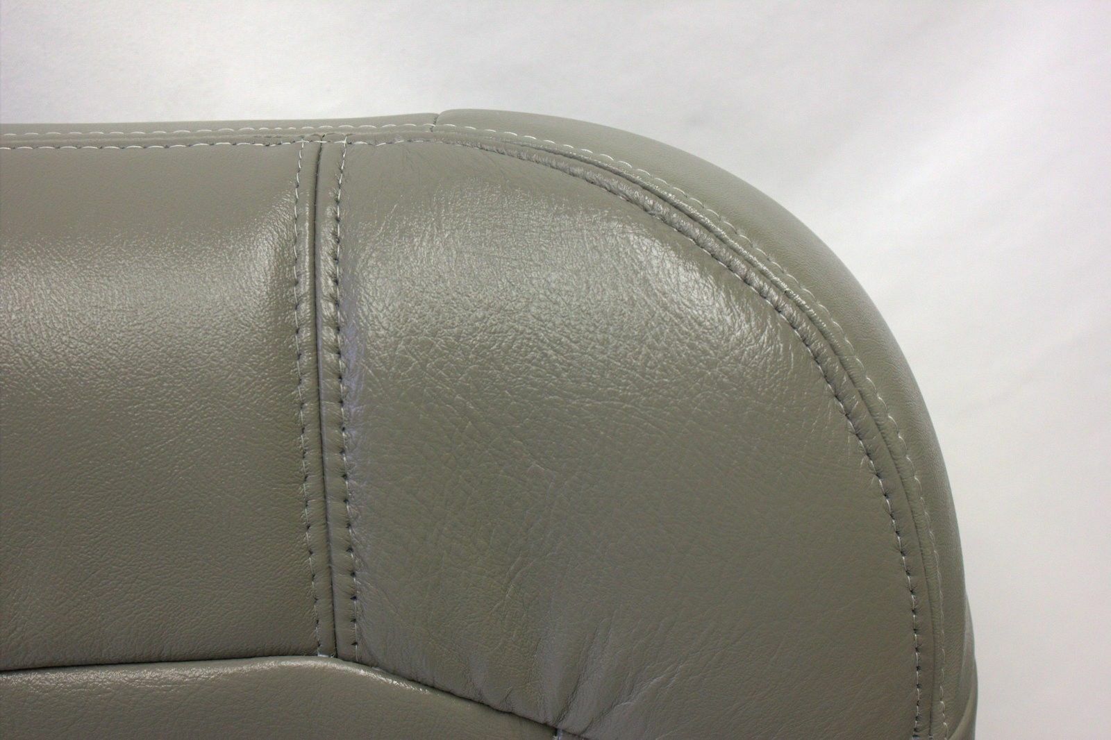 1999 2001 2002 Chevy Silverado Driver Bottom Leather Seat Cover Pewter