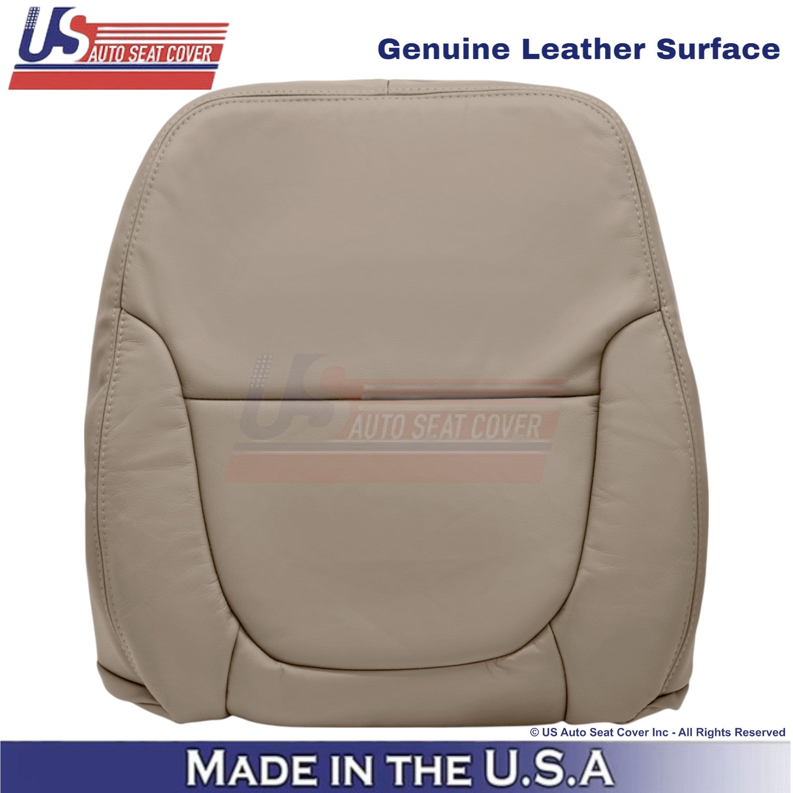 2001-2004 Fits Toyota Tundra Driver Top Genuine Leather Replacement Cover Oak