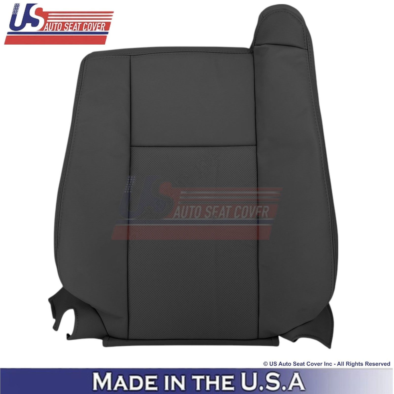 2003-2007 For Cadillac CTS Leather Passenger Top/Bottom Replacement Covers Black