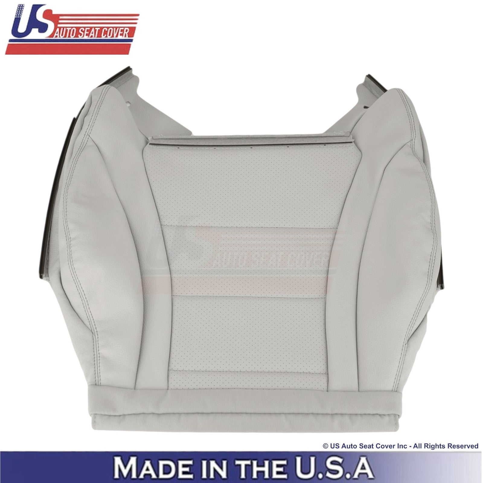 2016-2021 For Mercedes Benz GLC Class Leather Driver Bottom Seat Covers Lt. Gray