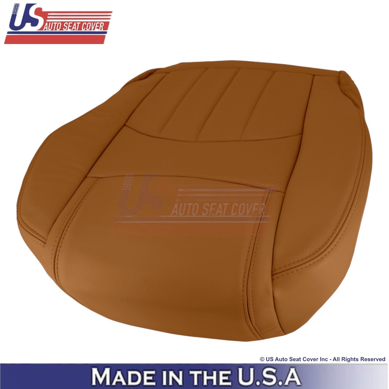 2013-2014 Fits Chevy Traverse Leatherette Perforated Front Seat Covers Mojave