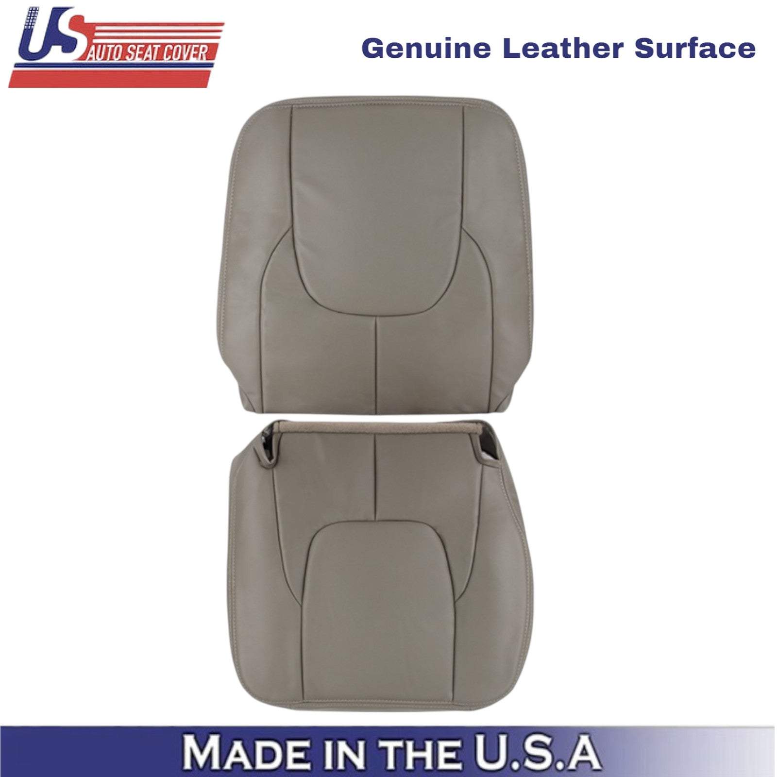 2002-2003 For Dodge Ram 1500 2500 Laramie Leather Passenger Side Covers Taupe