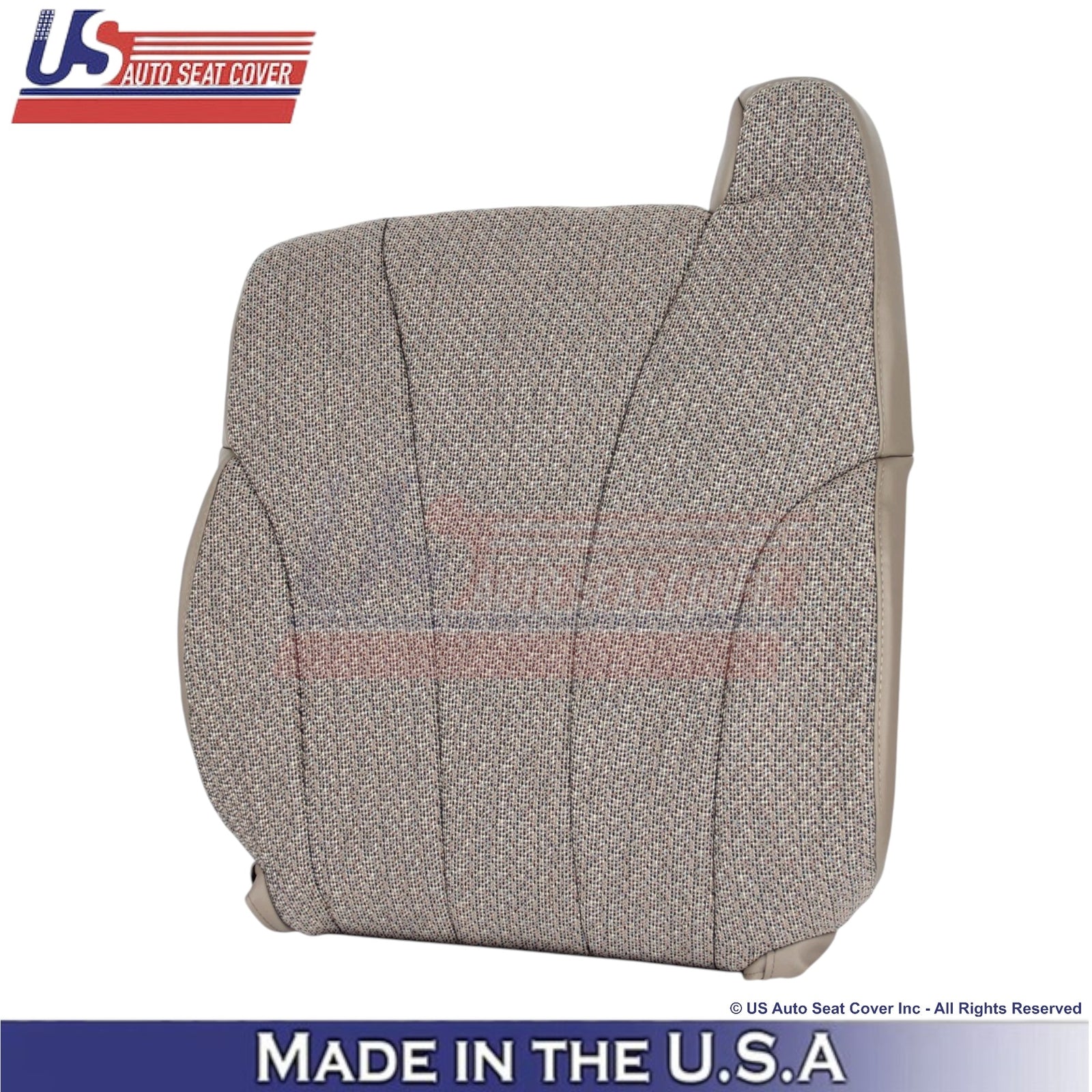 1999-2002 For Chevy Silverado WT Cloth Driver Top Seat Cover Med. Neutral Tan