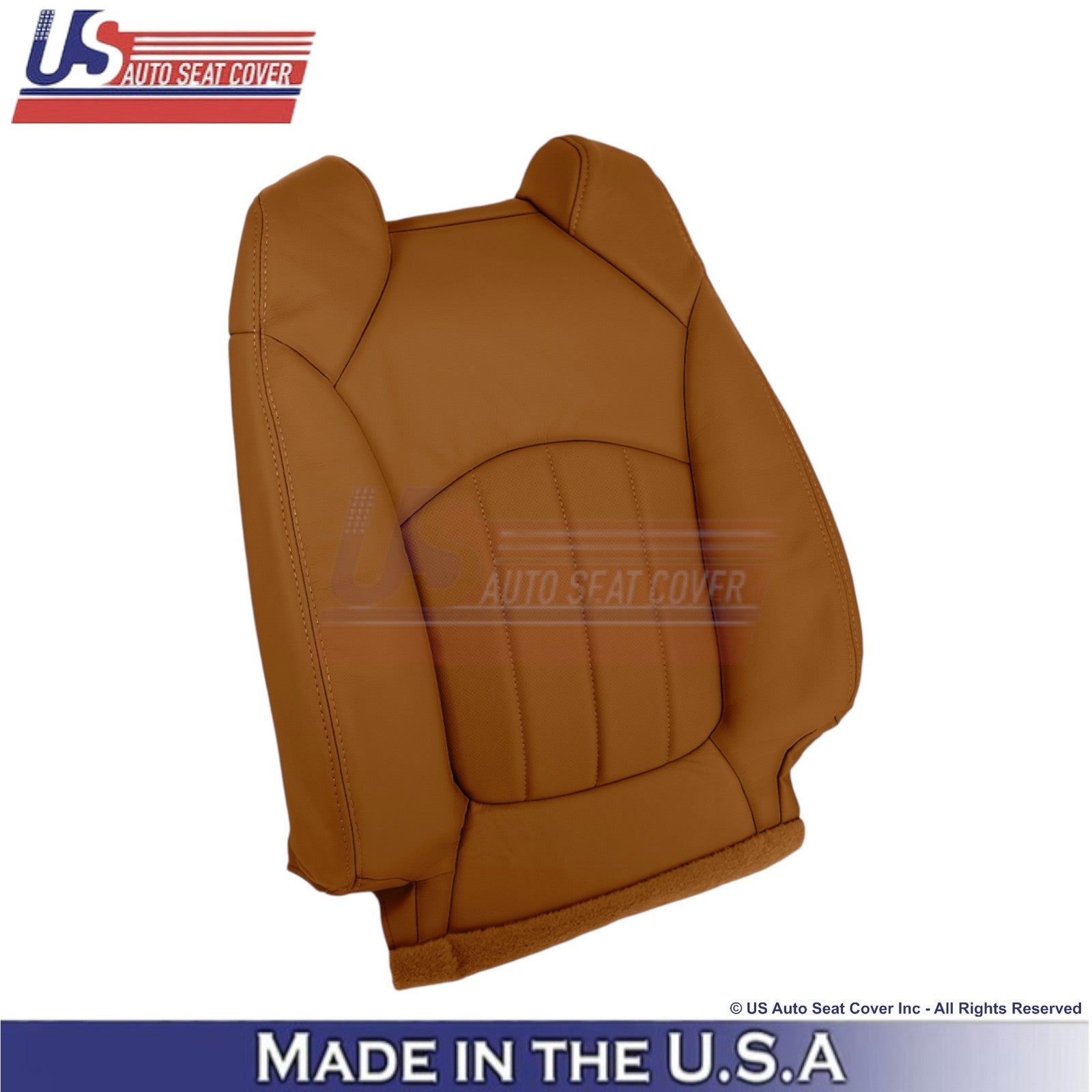 2013-2014 Fits Chevy Traverse Leather Perforated Front Replacement Covers Mojave