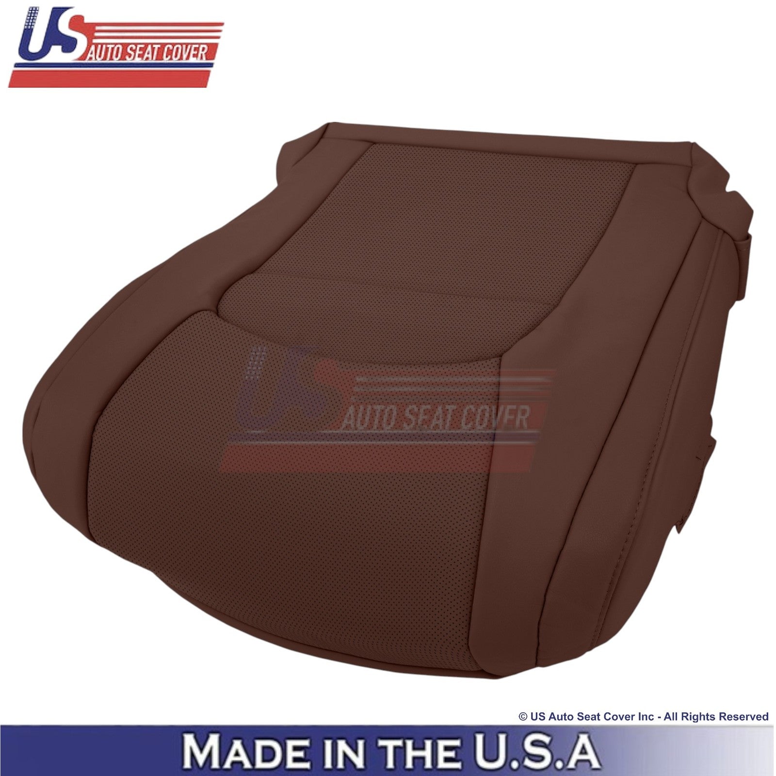 2008-2021 For Toyota Land Cruiser Genuine Leather Perf Driver Bottom Cover Brown
