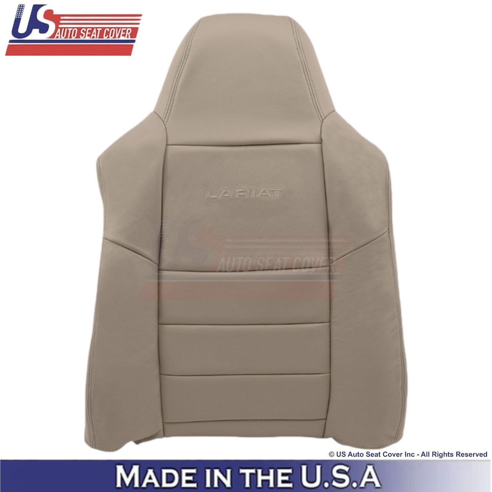 2003-2004 For Ford F250 F350 Lariat Leatherette Driver Top Replacement Cover Tan