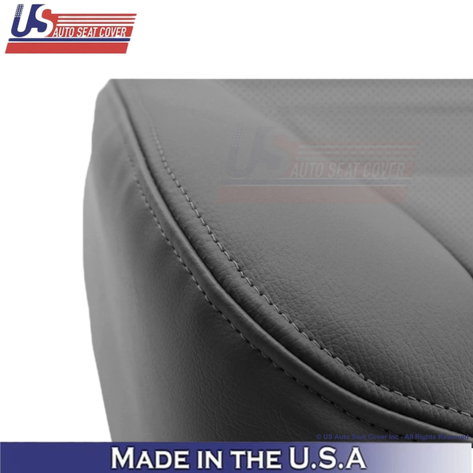 2002-2003 Fits Ford F250 F350 Lariat Leatherette Perf Driver Side Covers Gray