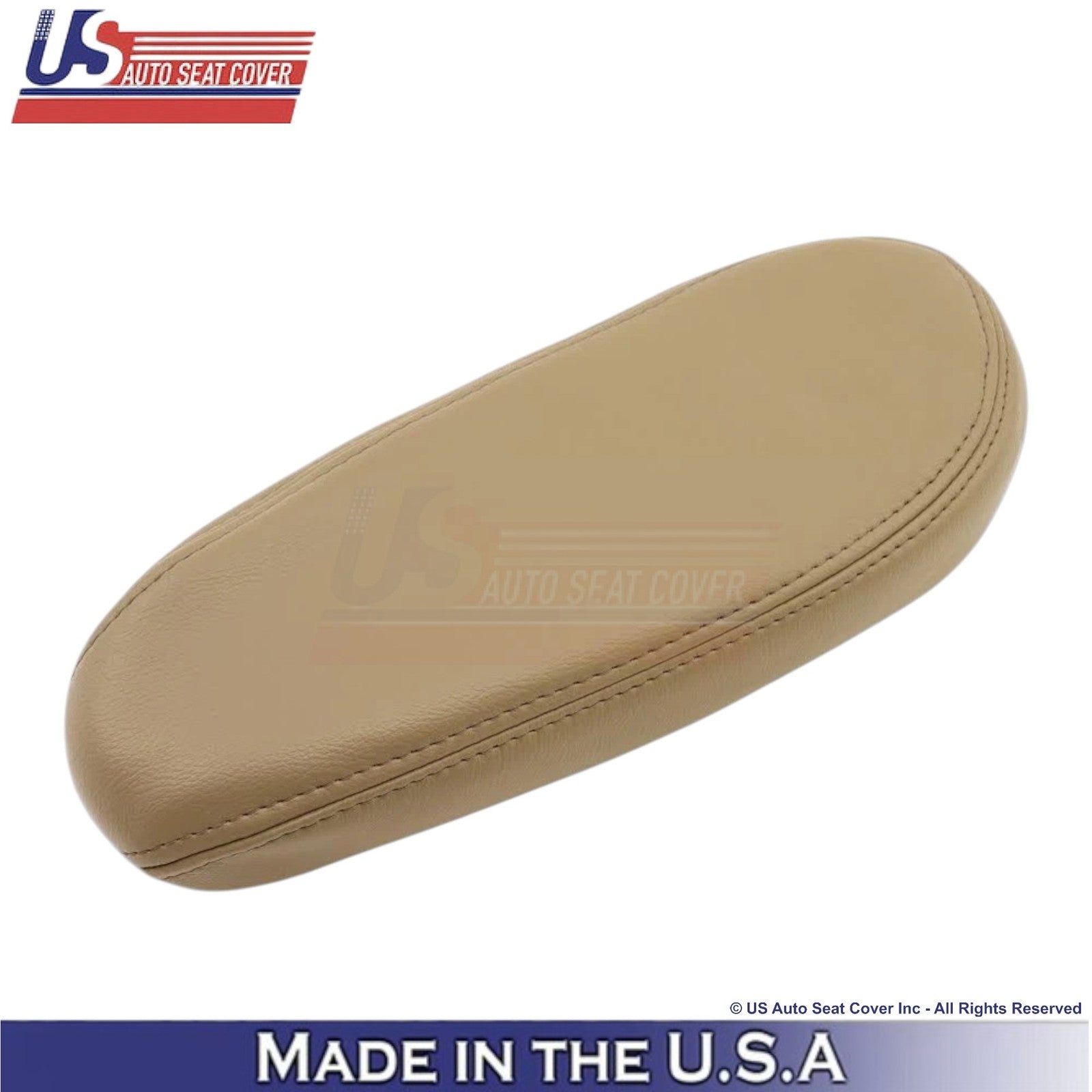 2000-2001 For Ford Excursion Leatherette Front Armrest Covers Medium Parchment