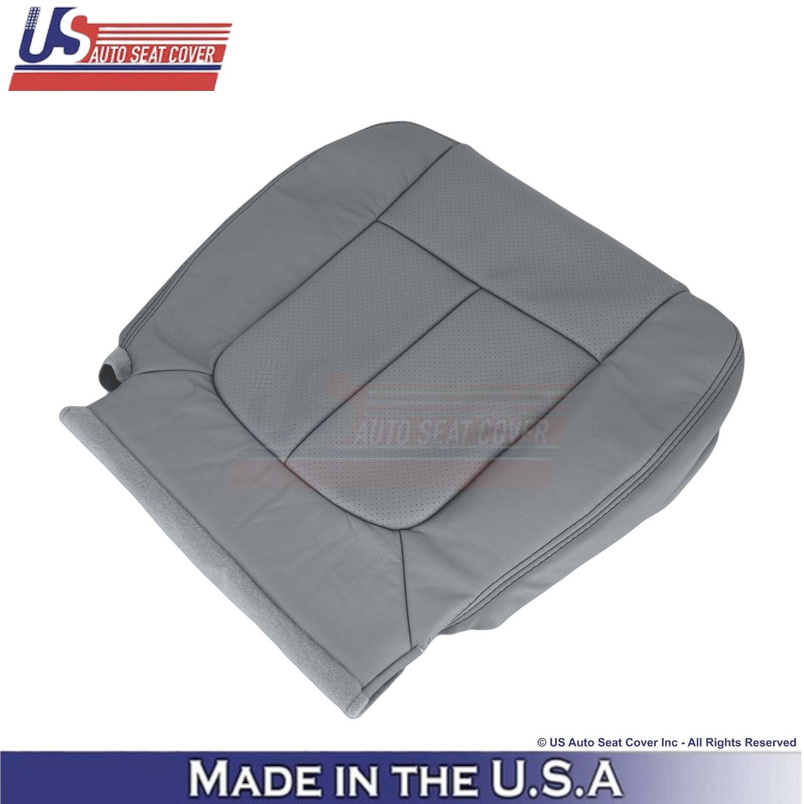 2011-2014 Fits Ford F150 Lariat Leatherette Perf. Front Replacement Covers Steel