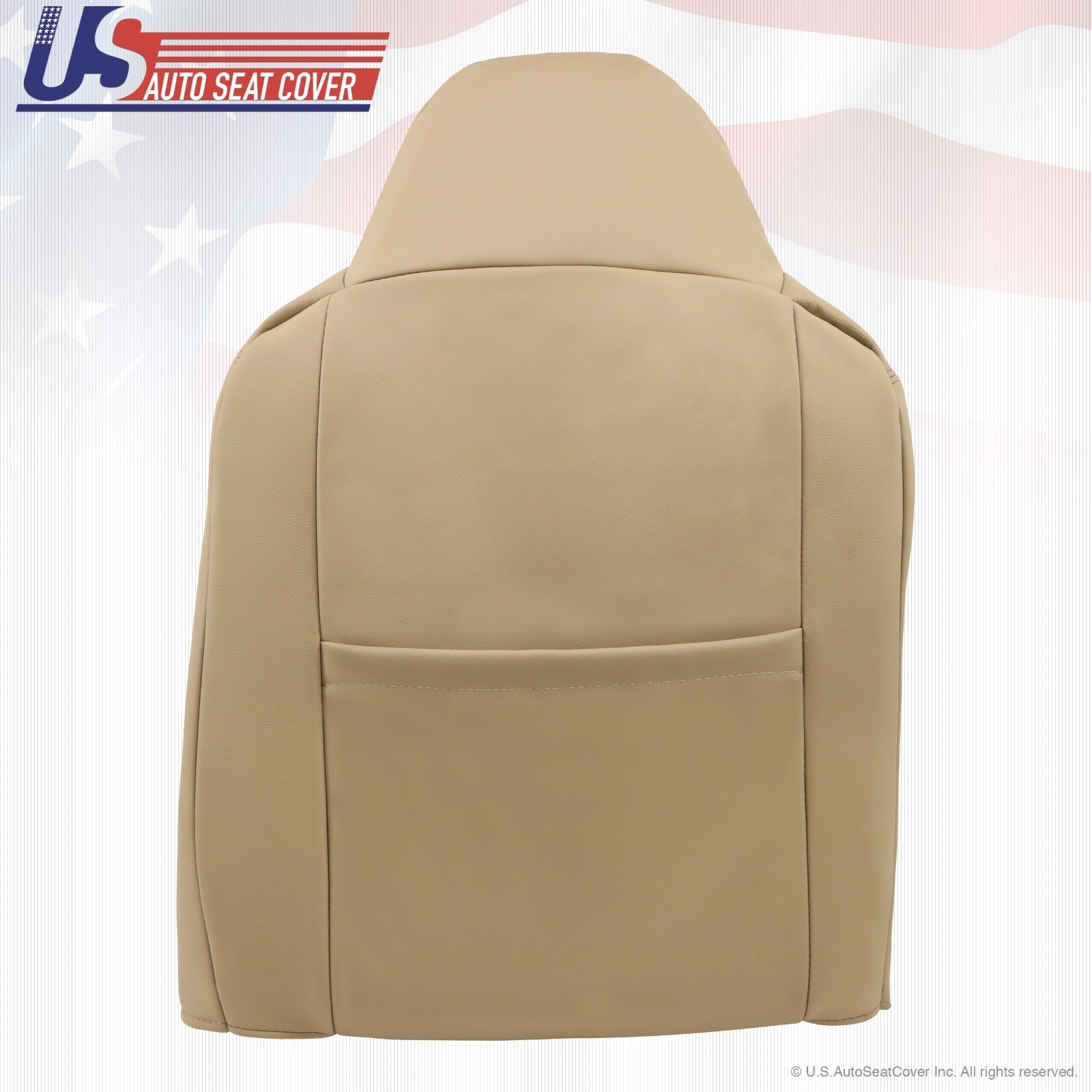 2002 - 07 Ford F250 F-350 Super Duty Driver Top Lean-Back Leather Seat Cover Tan