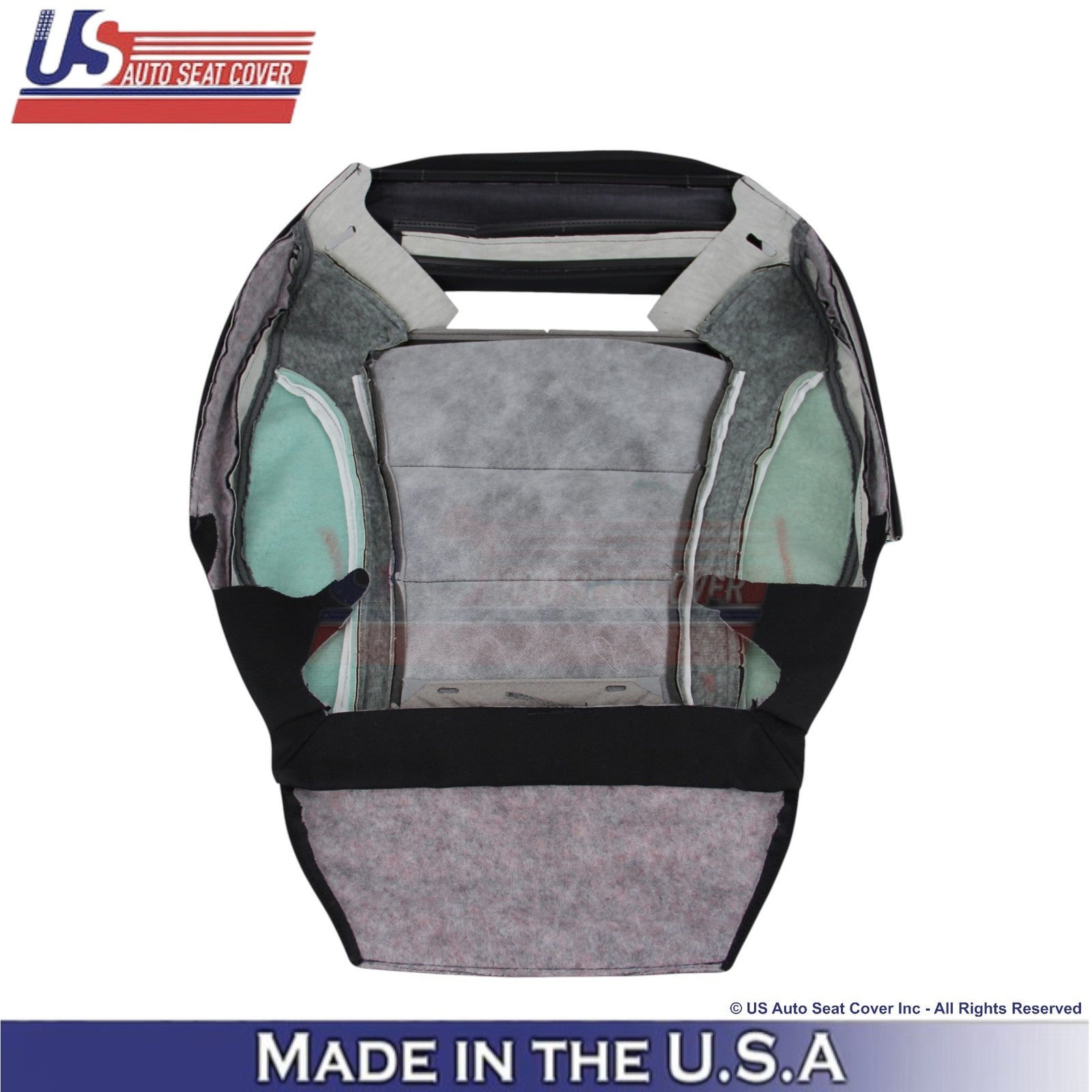 2016-2021 For Mercedes Benz GLC Class Leather Bottom Covers Black - White Stitch