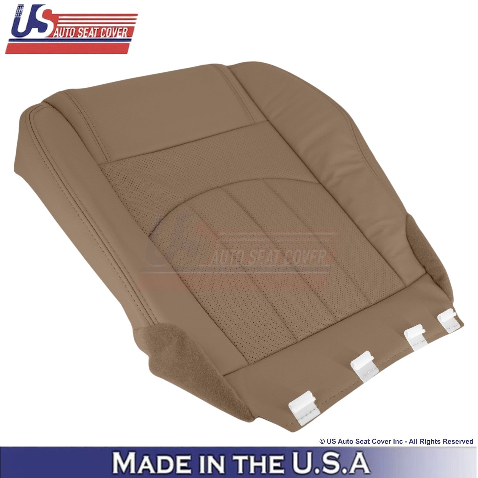 2013-2017 For Buick Enclave Leather Passenger Bottom Seat Cover Choccachino