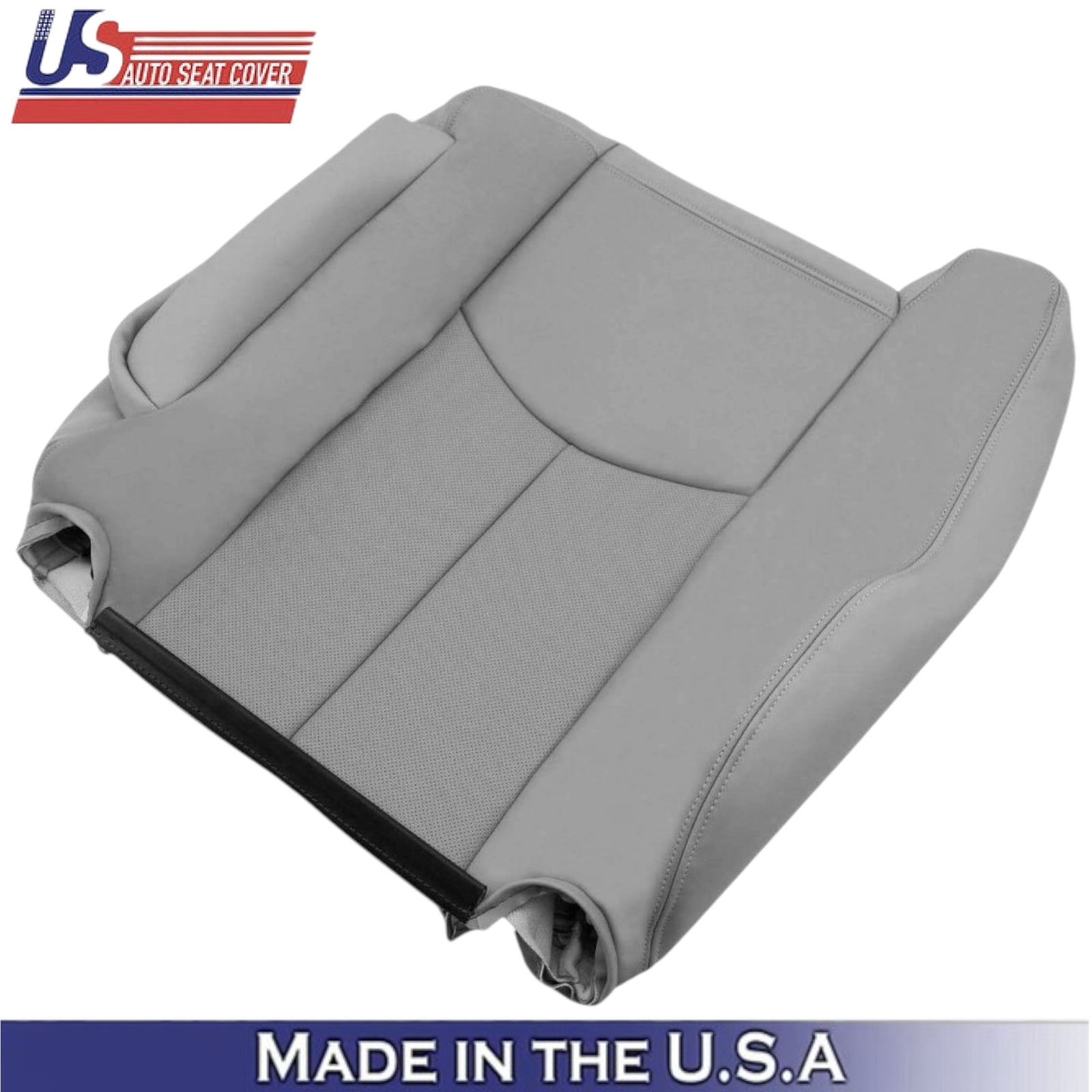 2003-2006 For Cadillac Escalade Genuine Leather Front Top Covers Pewter Gray