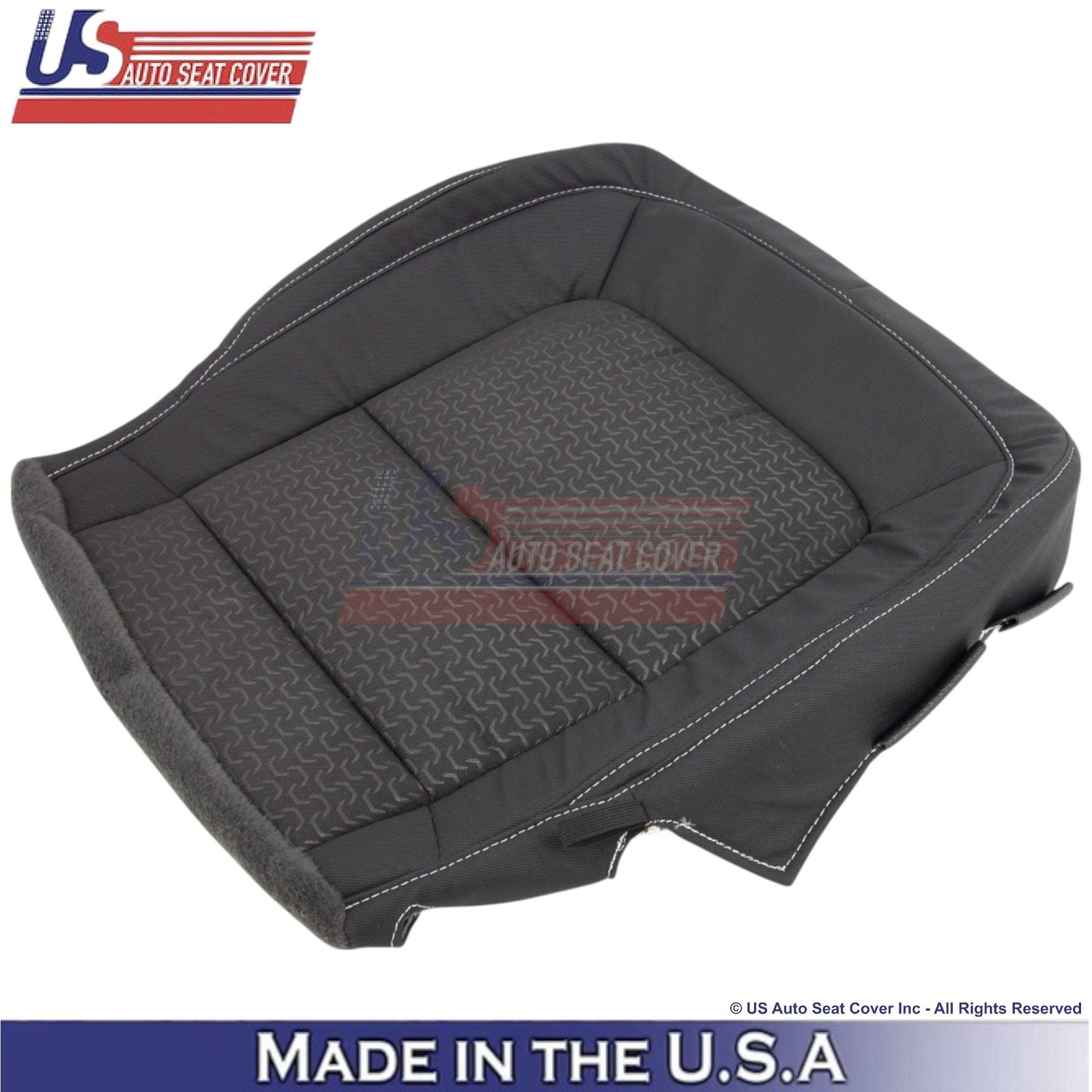 2015-2022 Fits GMC Canyon SLE SLT Front Bottom Cloth Seat Covers Jet Black