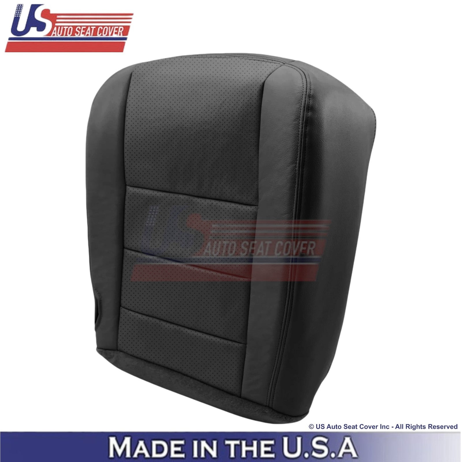 2004-2007 For Ford F250 F350 Lariat Leather Perf Passenger Bottom Cover Black