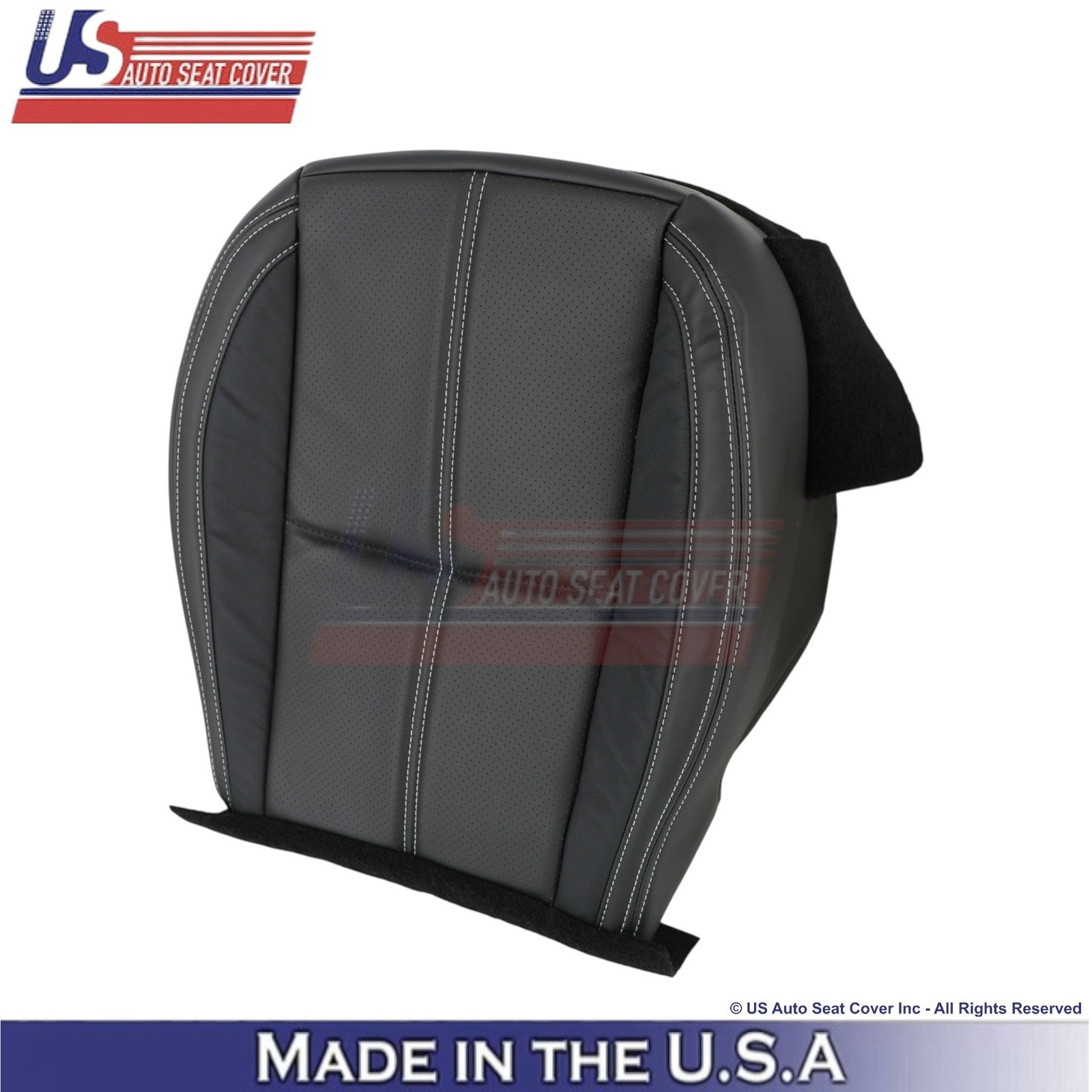 2017-2018 Fits Subaru Forester Touring Genuine Leather Bottom Seat Covers Black