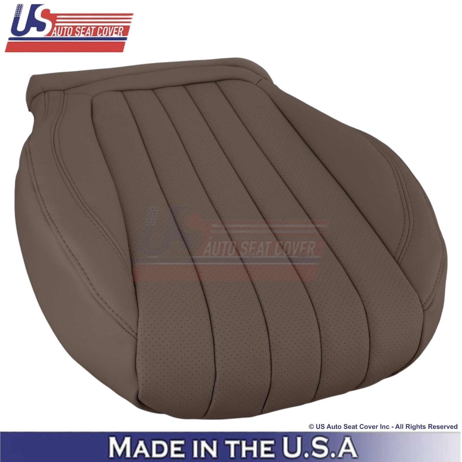 2017-2023 Fits Mercedes Benz E-Class Leather Front Passenger Covers Nut Brown