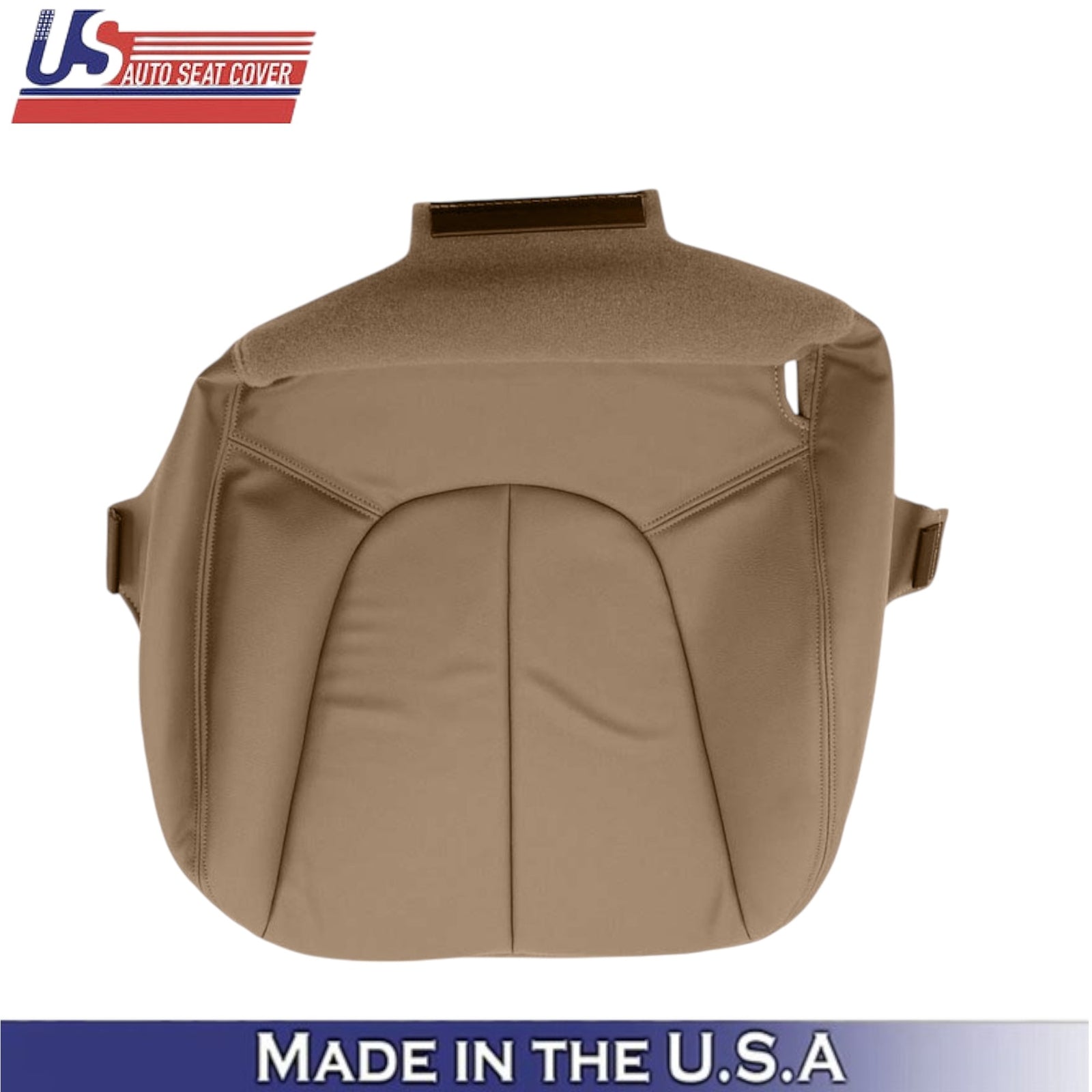 1997-2002 For Ford Expedition XLT Eddie Bauer Leather Front Bottom Covers Tan