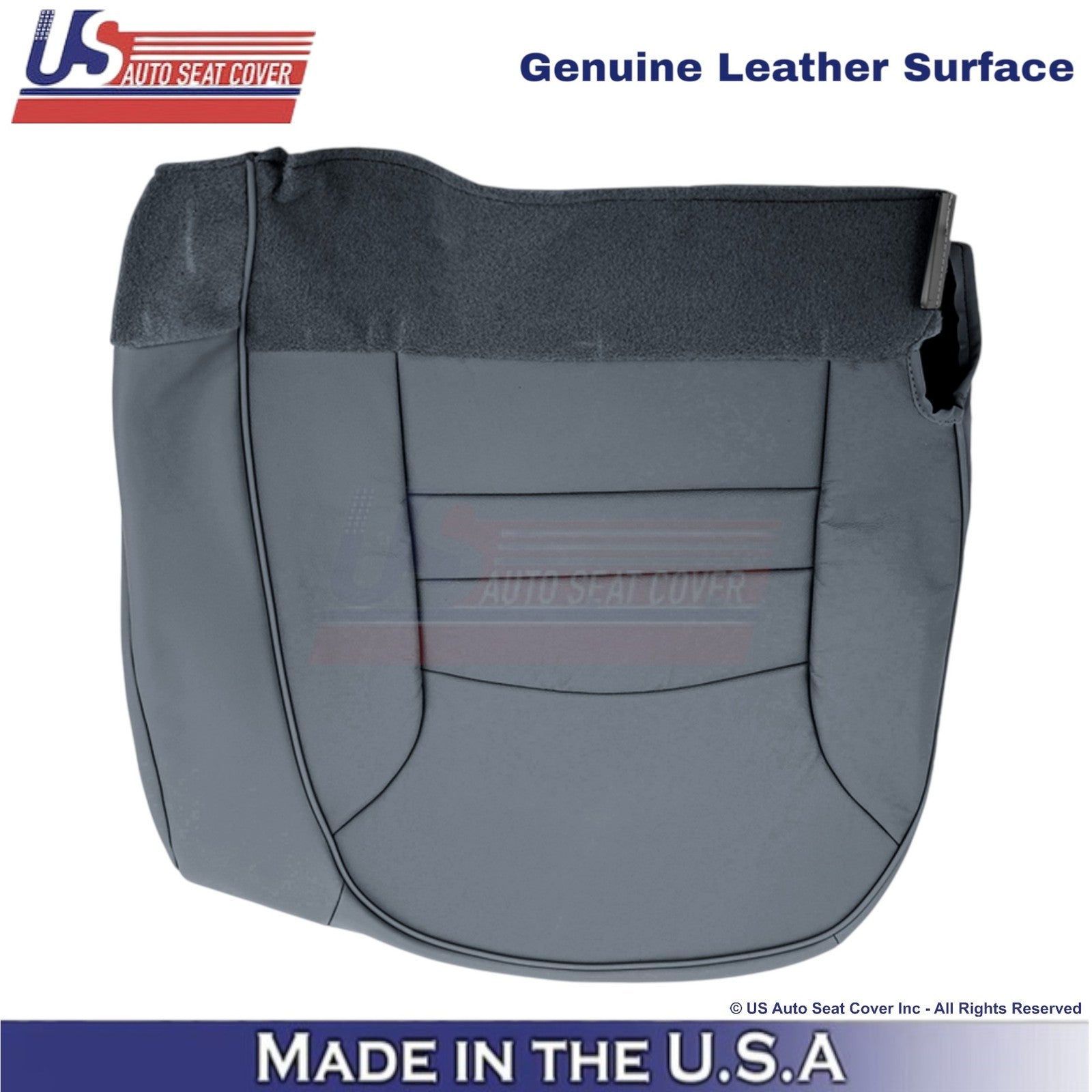 1998-2002 For Ford Crown Victoria Genuine Leather Driver Bottom Cover Gray