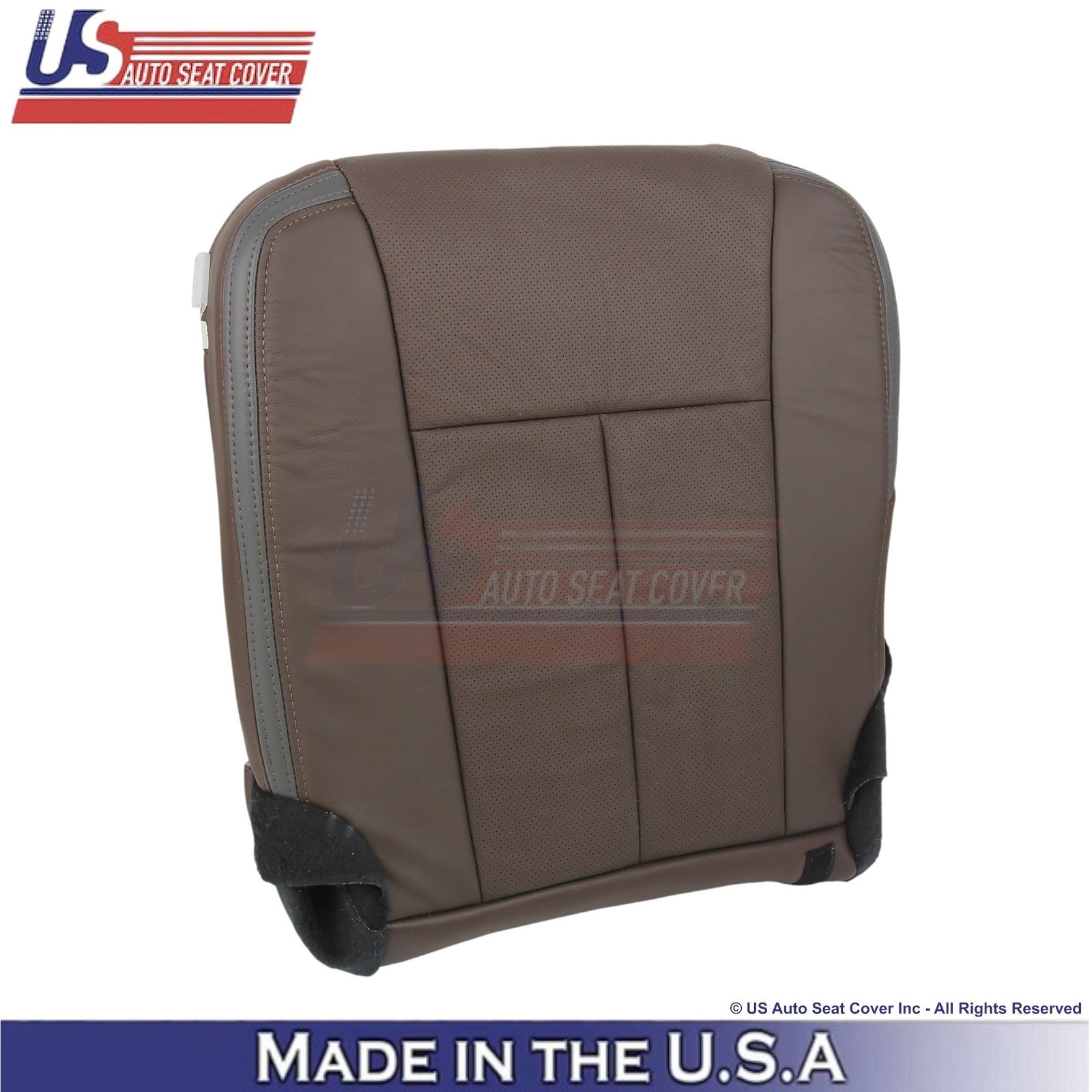 2015-2017 Fits Ford Expedition Platinum Genuine Leather Front Covers Mesa Brown