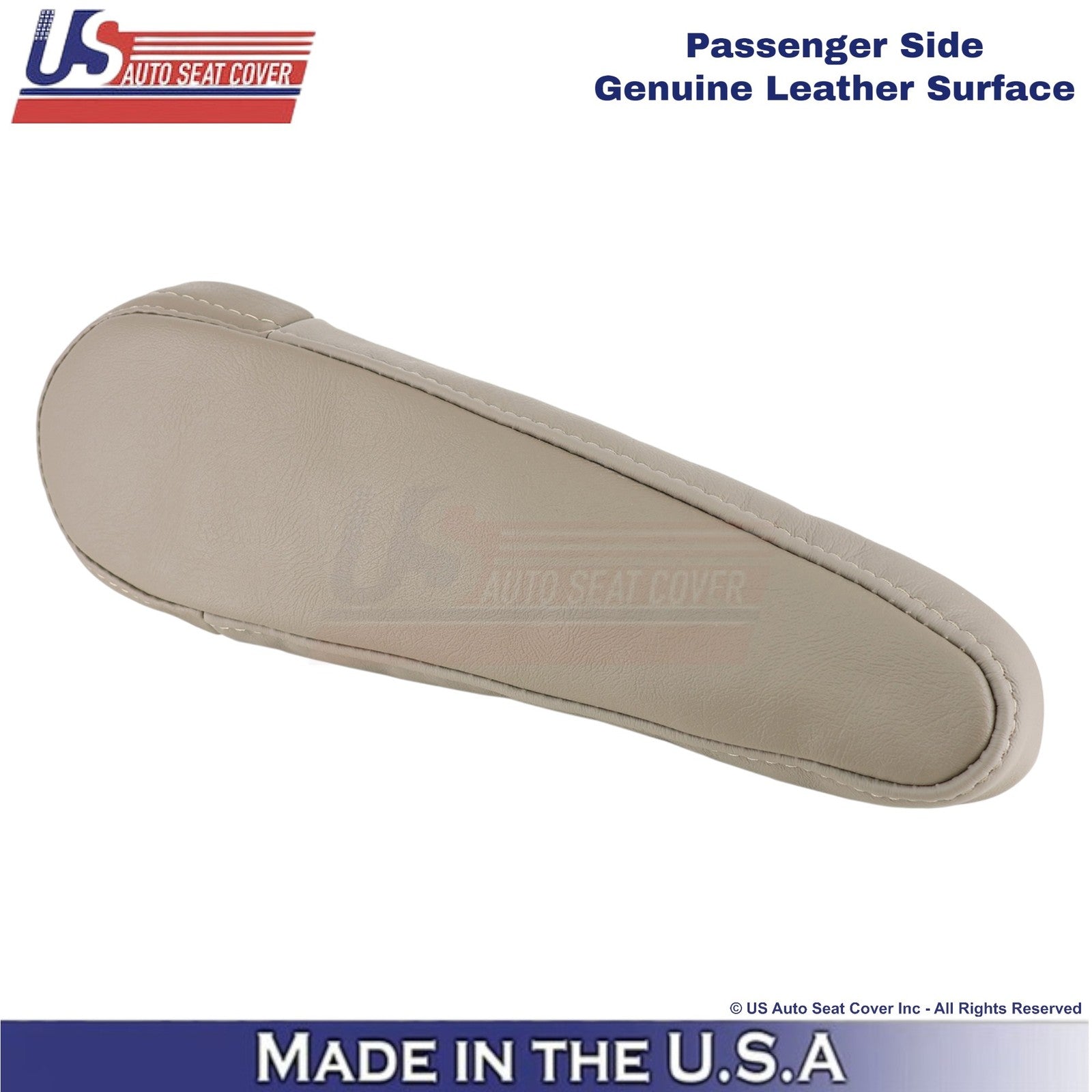 1998-2003 Fits Toyota Sienna Genuine Leather Passenger Armrest Cover Light Oak