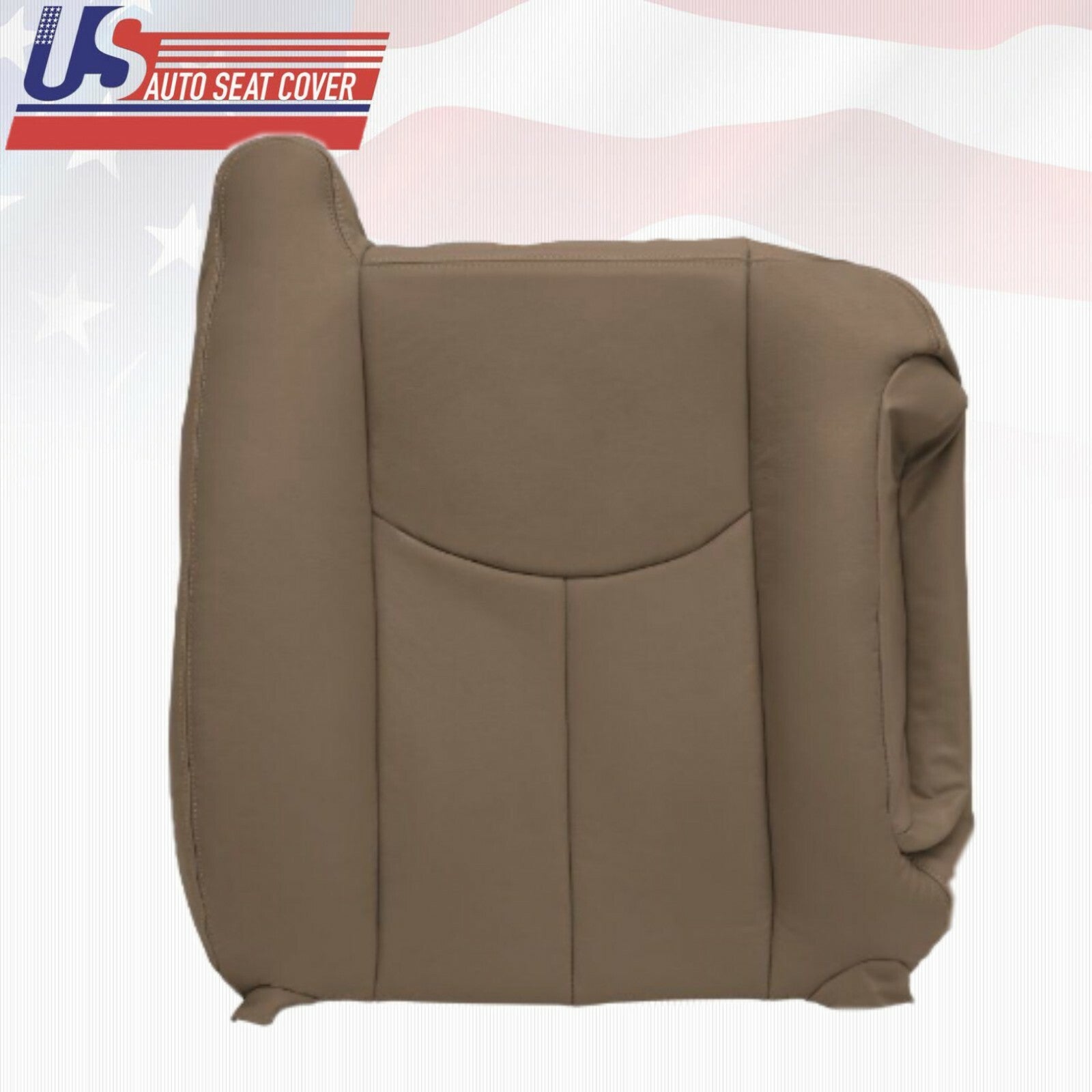2003 To 06 Silverado Front Row Top Lean Backs & Bottoms Leather Seat Covers Tan