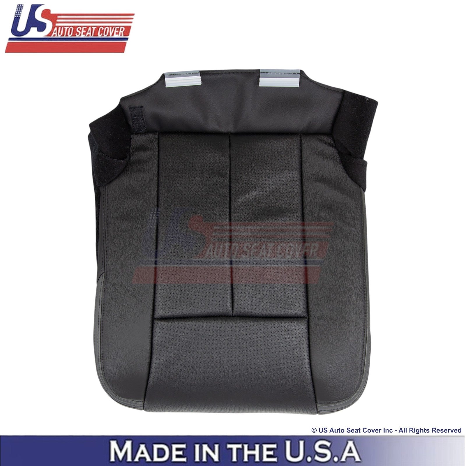 2015-2017 For Ford Expedition Platinum Leather Passenger Bottom Seat Cover Ebony