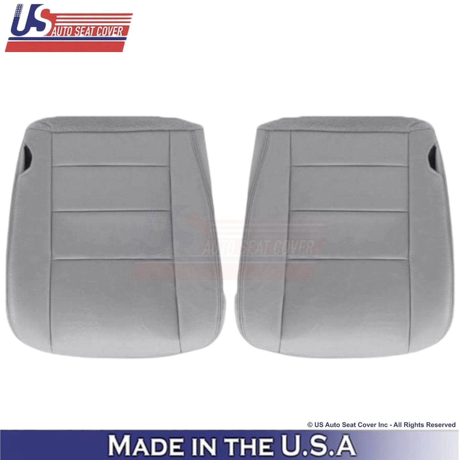 2003-2007 Fits Ford F250 F350 Lariat Leatherette  Front Bottom OEM Covers Gray