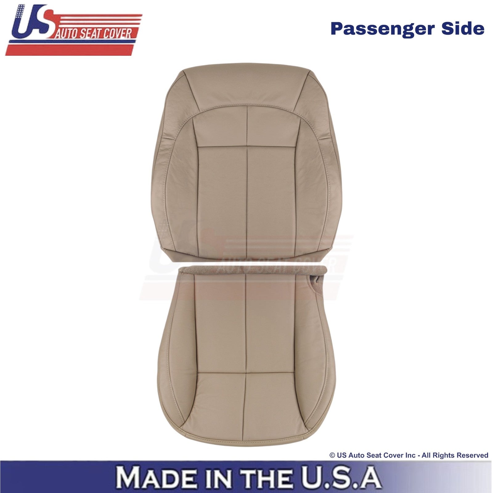 2001-2004 For Jeep Grand Cherokee Leatherette Front Seat Covers Sandstone Beige