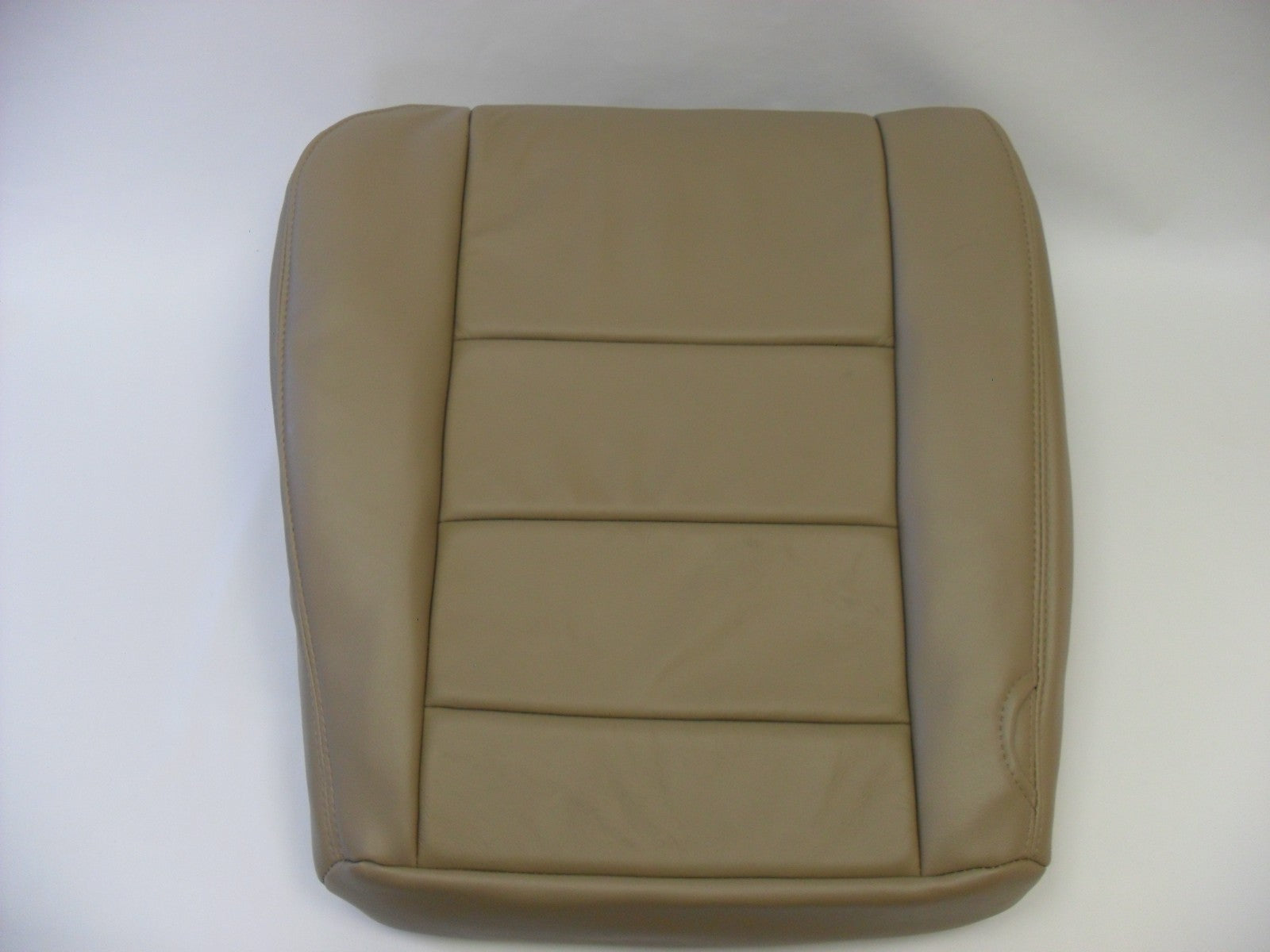 2002 to 07 Ford F250 F 350 Lariat Left Front Bottom Seat Cover TAN All Vinyl