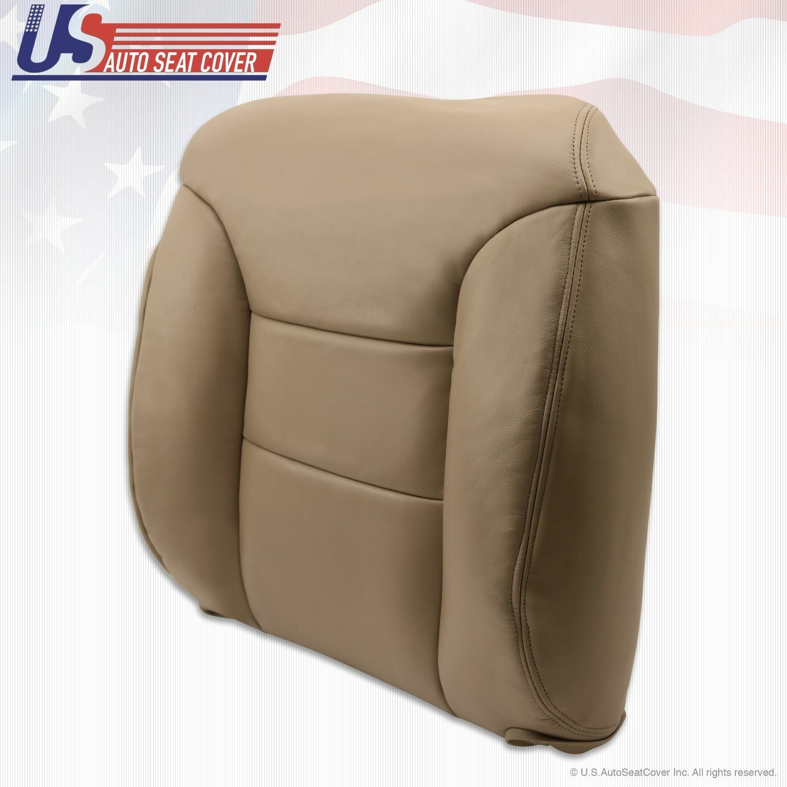 1995 to1999 Chevrolet C/K 1500 Driver Upper top Lean Back Leather Seat Cover Tan