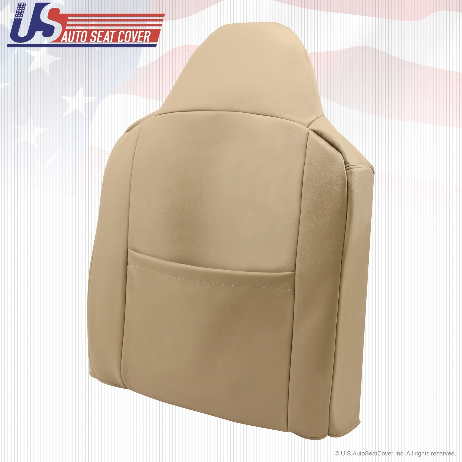 2002 to 2007 Fits Ford F250 F350 Driver Top Replacement Leather Seat Cover Tan