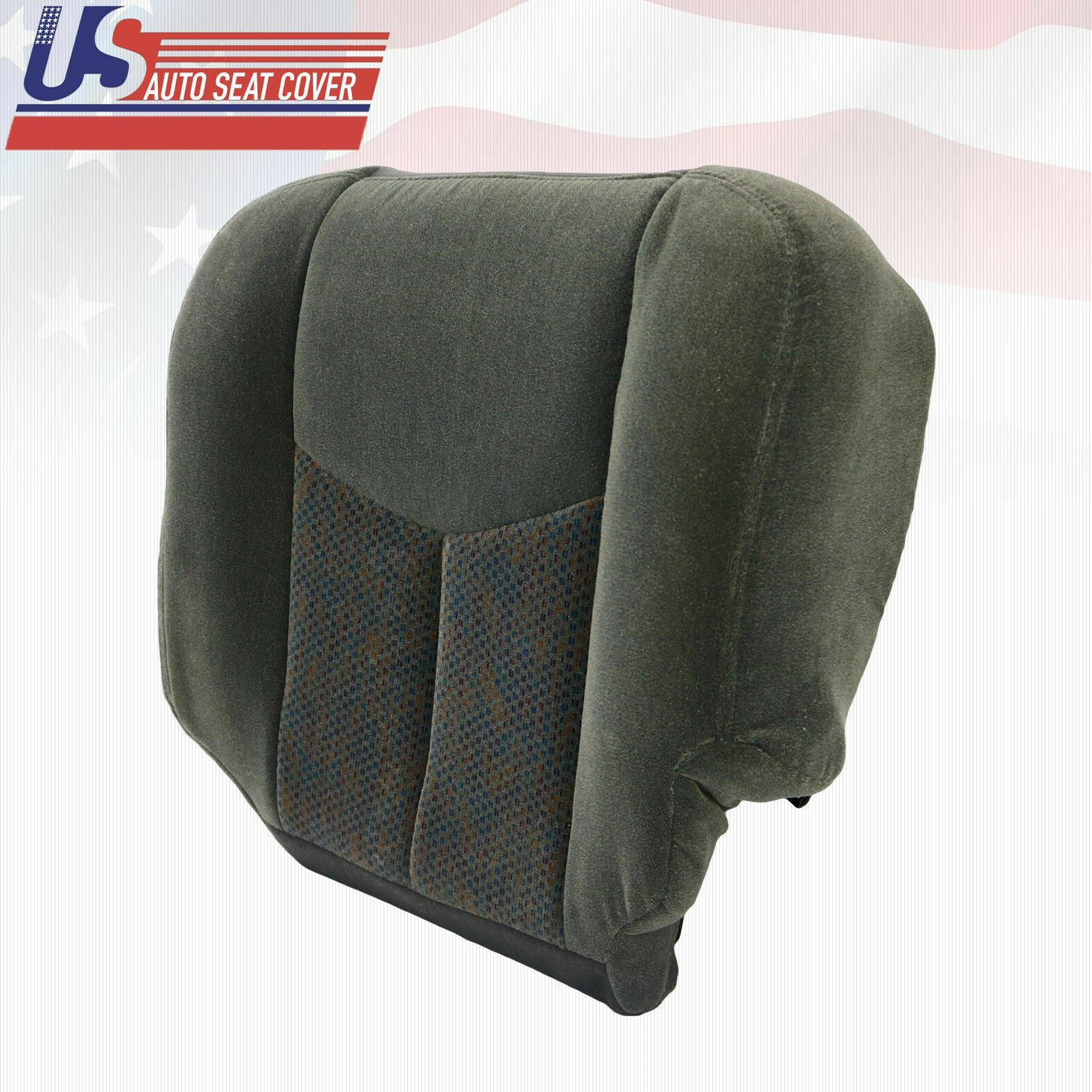 2003 2004 Chevy Silverado 2500 DRIVER Bottom CLOTH Cover & Foam Cushion DK GRAY