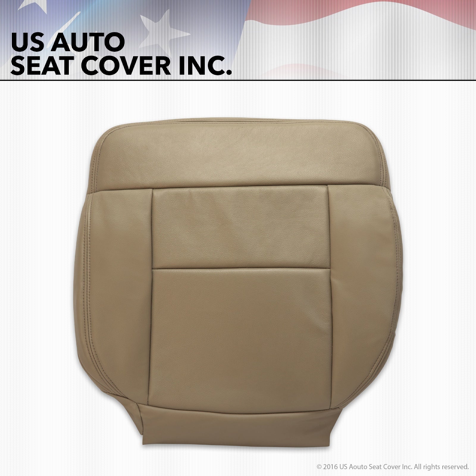 2005 2006 2007 2008 Ford F150 Driver Bottom Synthetic Leather Seat Cover Tan