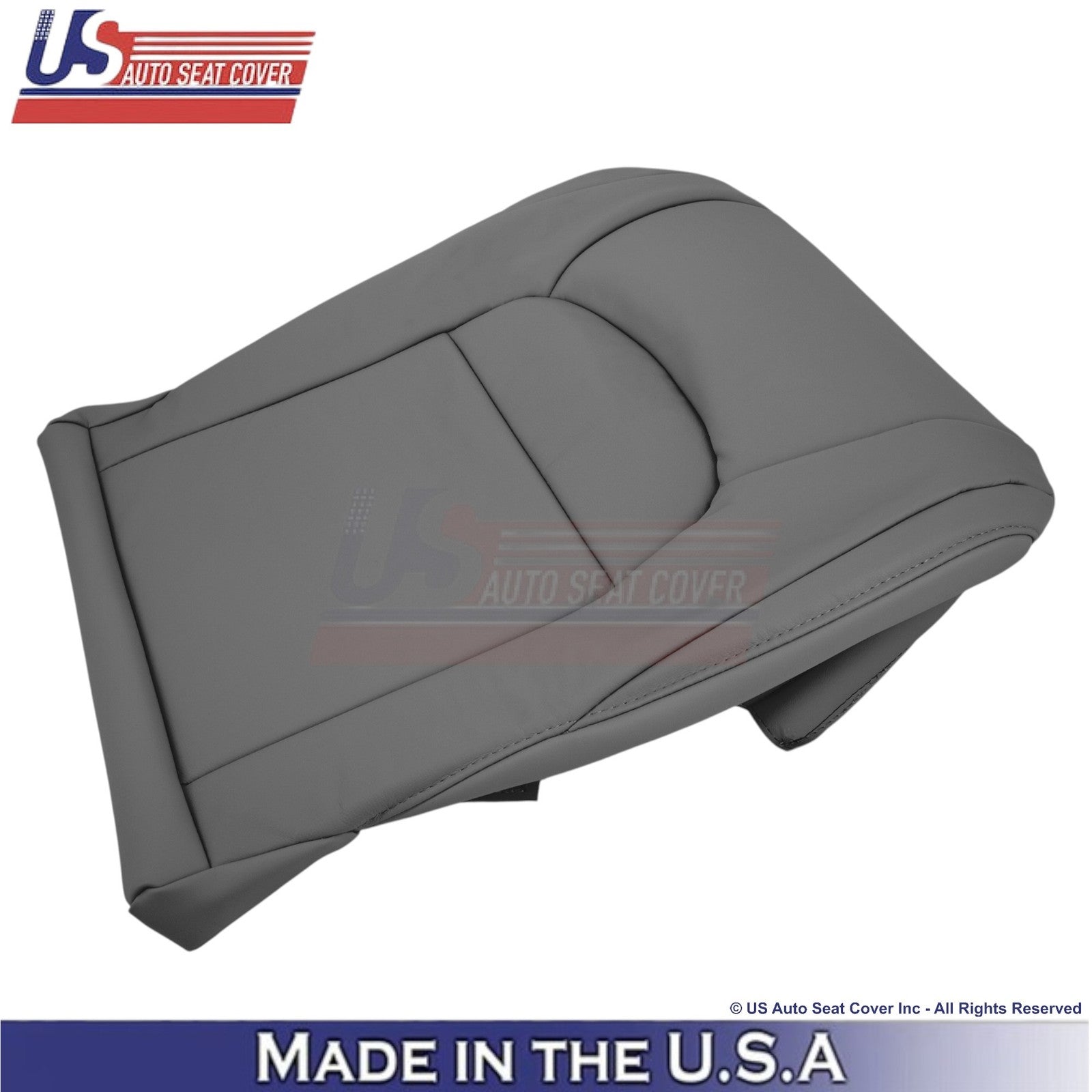 2008-2021 For Toyota Land Cruiser Leatherette Front Bottom Seat Covers Dark Gray