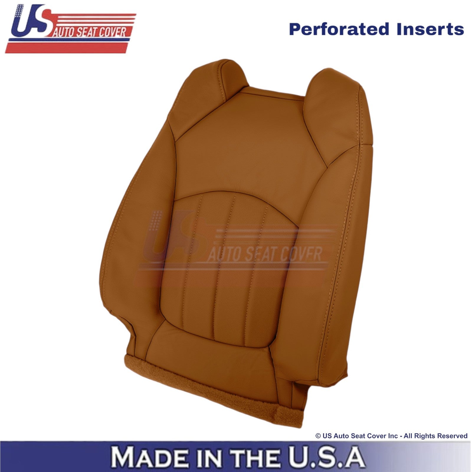 2013-2014 Fits Chevy Traverse Leatherette Perforated Front Seat Covers Mojave