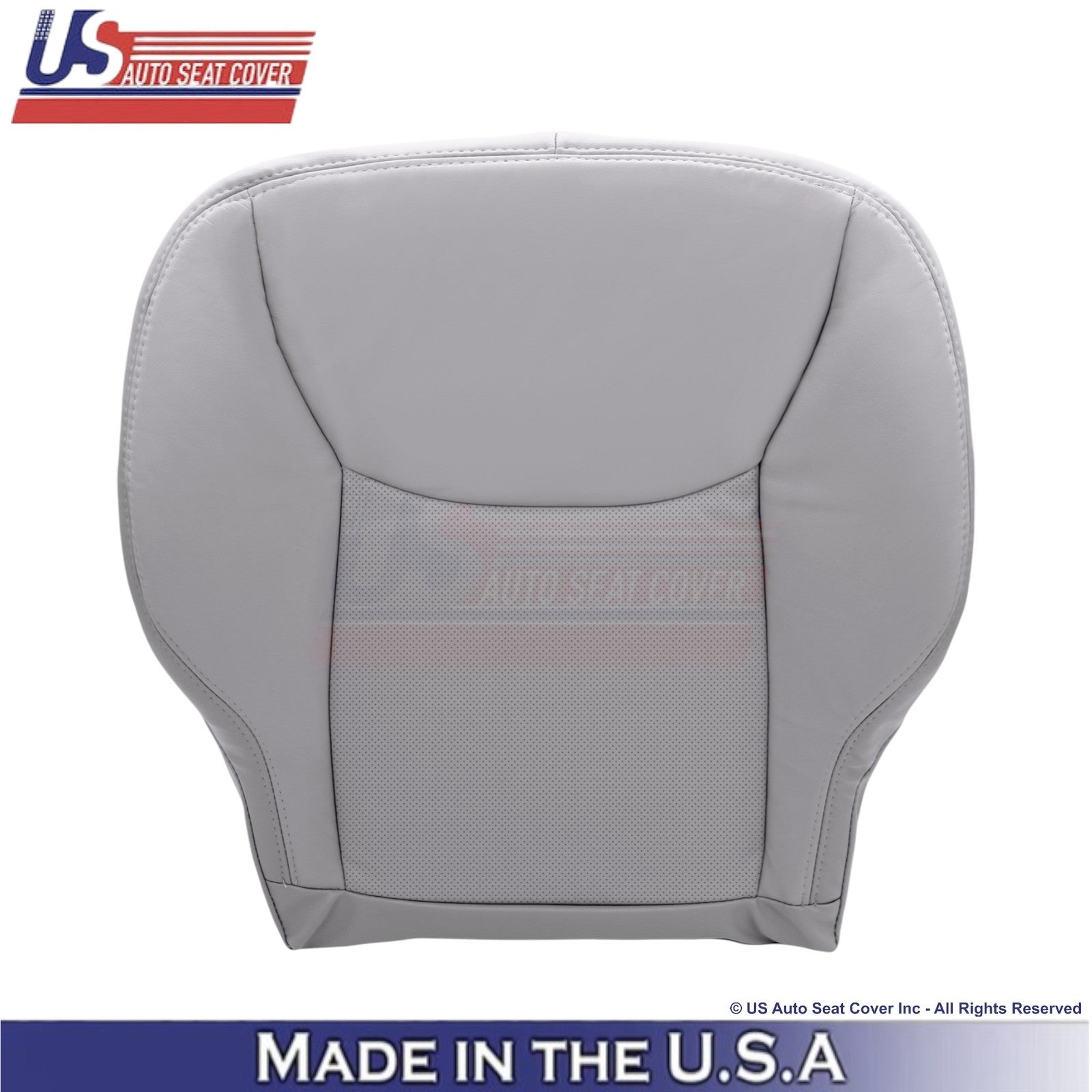 1999-2006 Fits Mercedes-Benz S-Class Leather Half Perf. Front Bottom Covers Gray
