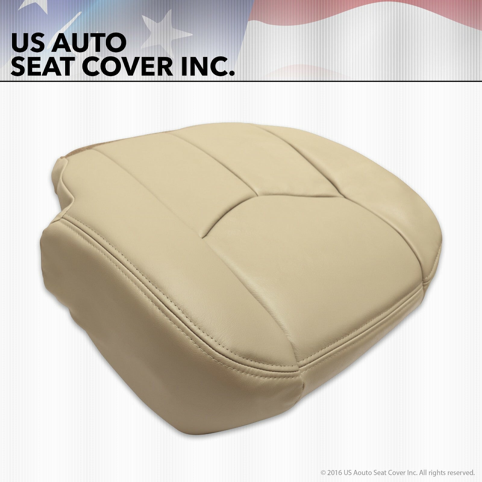 2005 Tahoe Suburban Yukon Driver and passenger Bottom Leather Seat Covers Tan