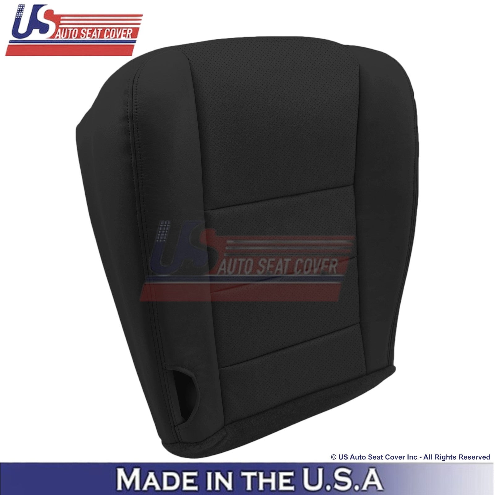 2004-2007 For Ford F250 F350 Lariat Leatherette Perf Passenger Side Covers Black