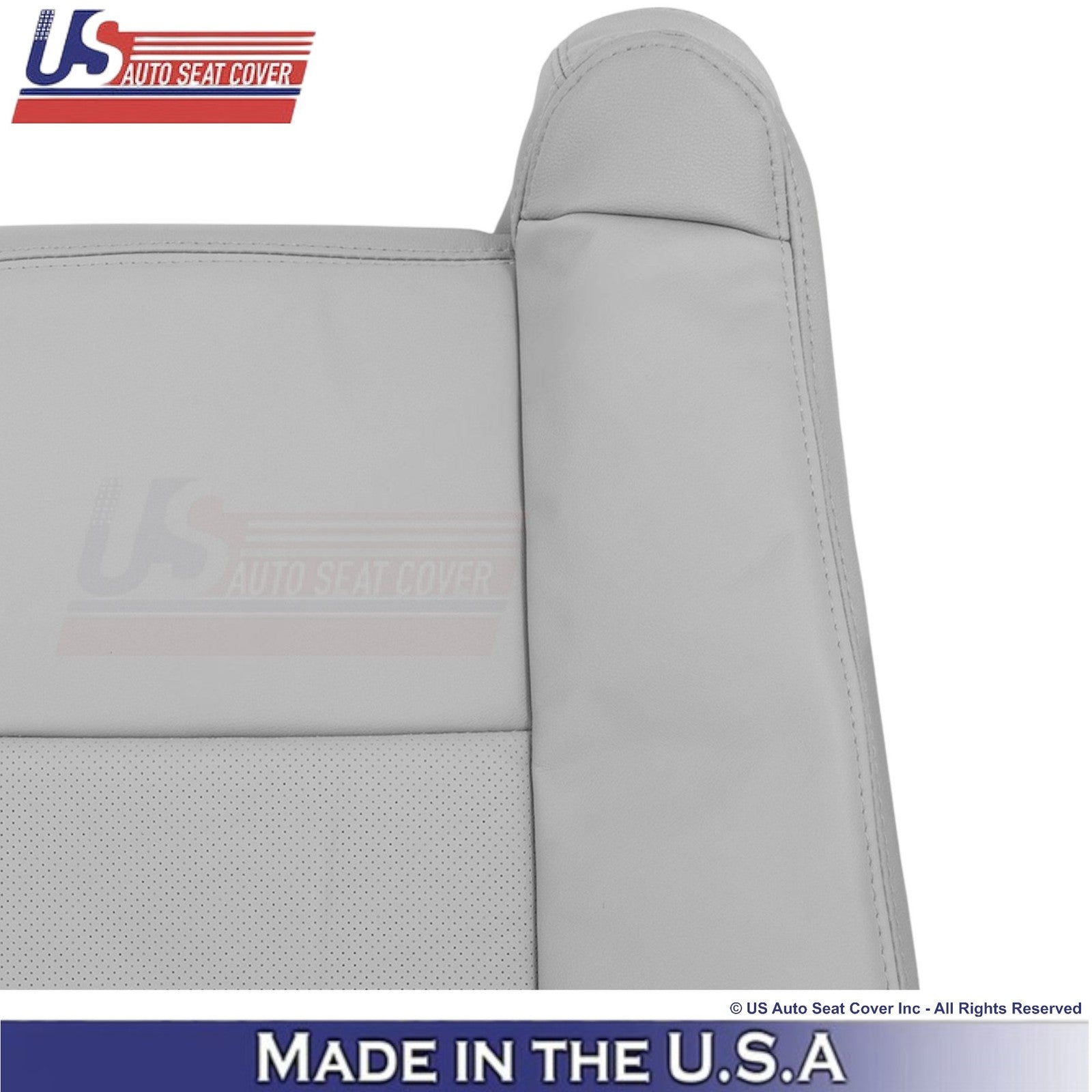 2003-2007 Fits Cadillac CTS Leather Driver/Passenger Top Replacement Covers Gray