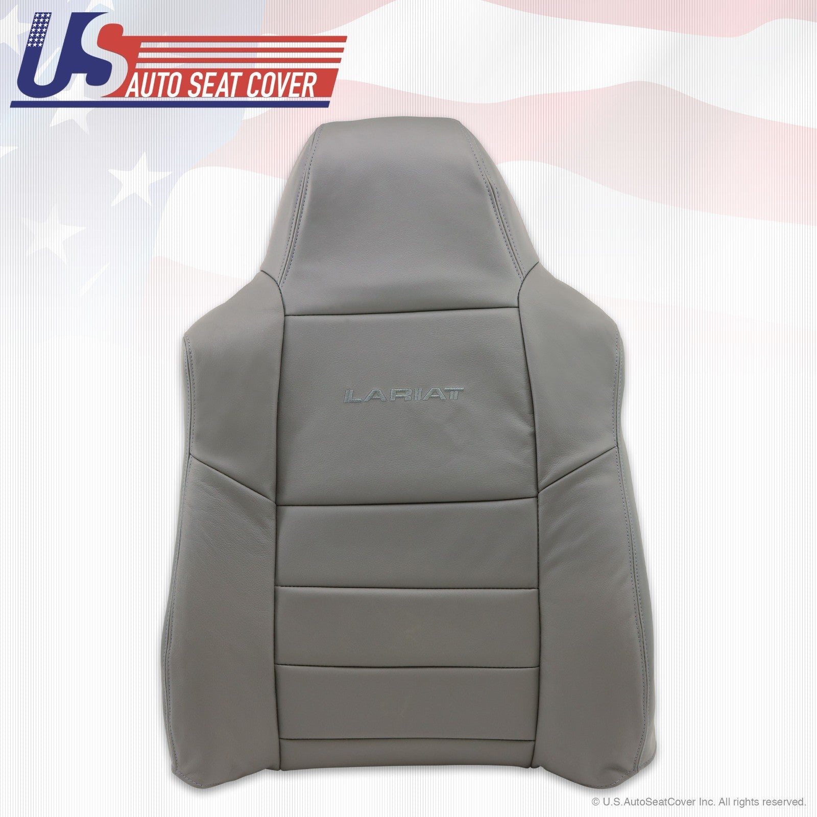 2002 - 2007 Ford F250 350 Driver Upper Top Lean Back Replacement Seat Cover Gray