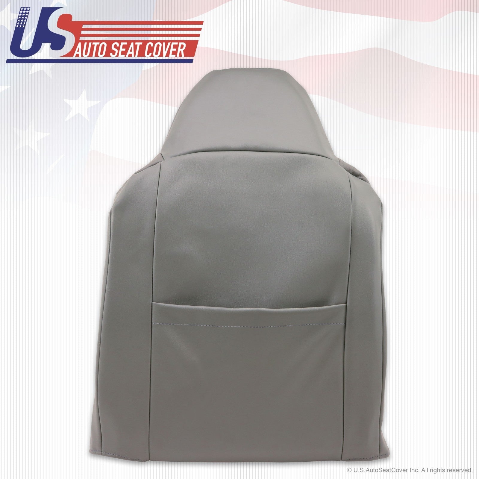 2002 - 2007 Ford F250 350 Driver Upper Top Lean Back Replacement Seat Cover Gray