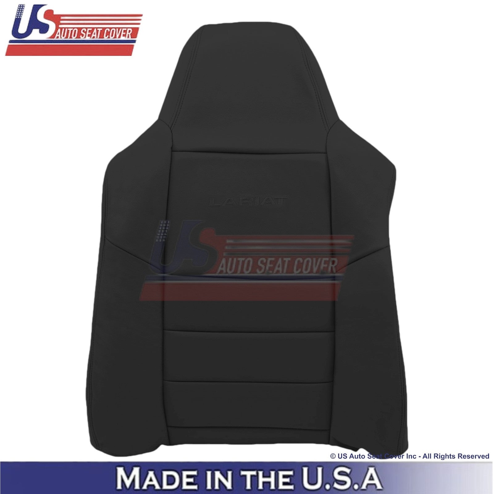 2004-2007 Fits Ford F250 F350 Lariat Leatherette Front Top OEM Seat Covers Dark