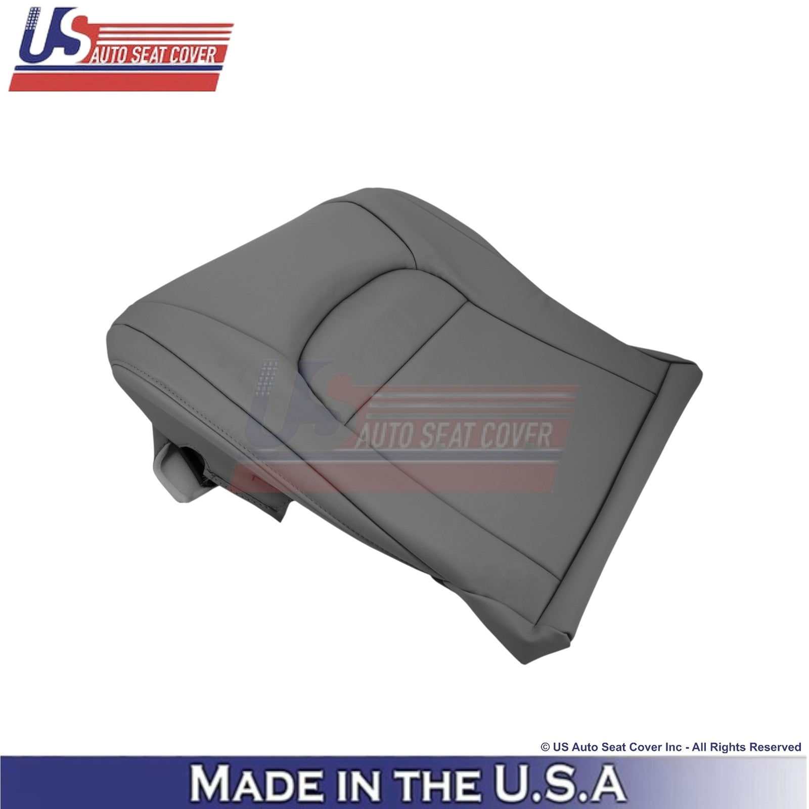 2008-2021 For Toyota Land Cruiser Leather Passenger Bottom Seat Cover Dark Gray