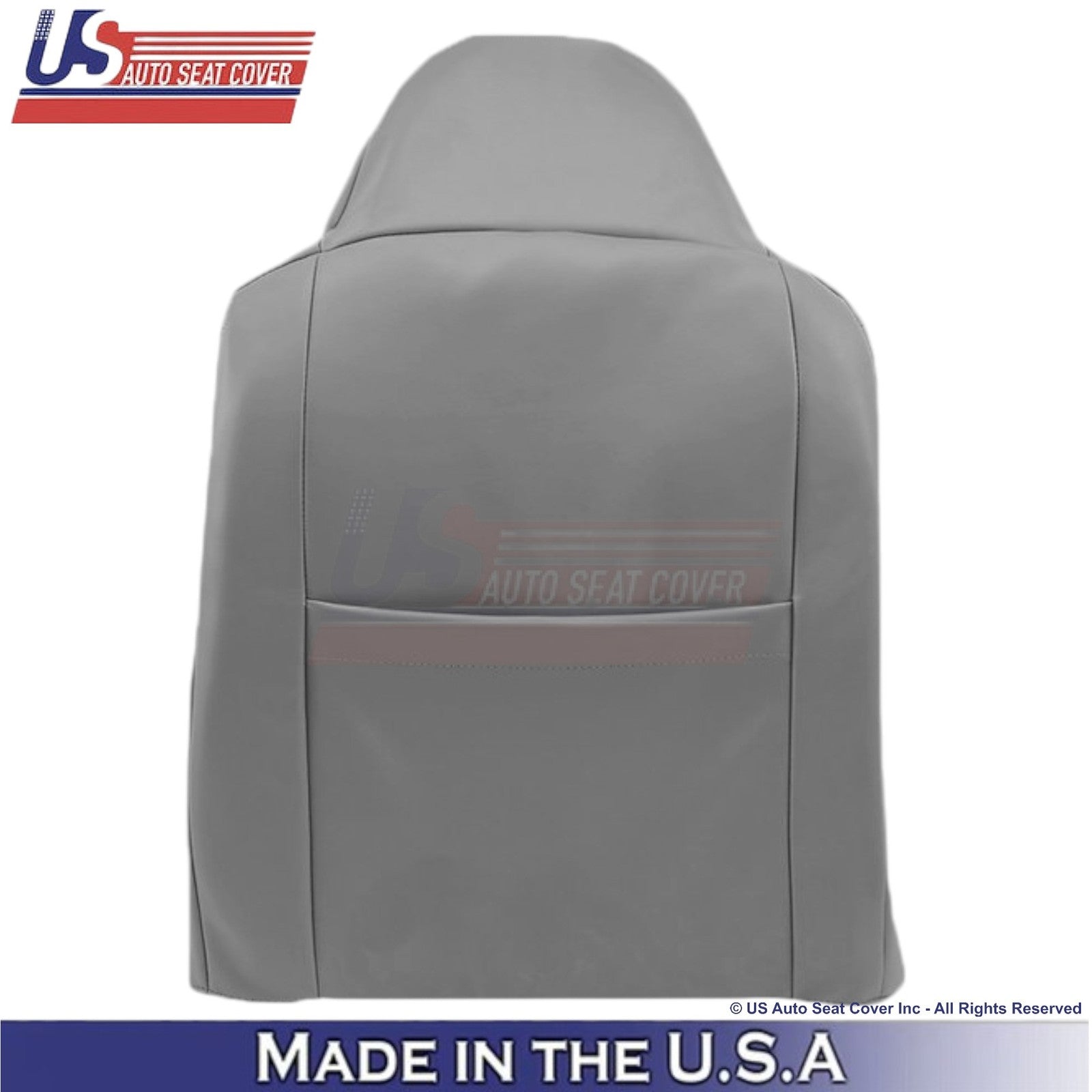 2002-2003 Fits Ford F250 F350 Lariat Leather Perf Front Top OEM Seat Covers Gray