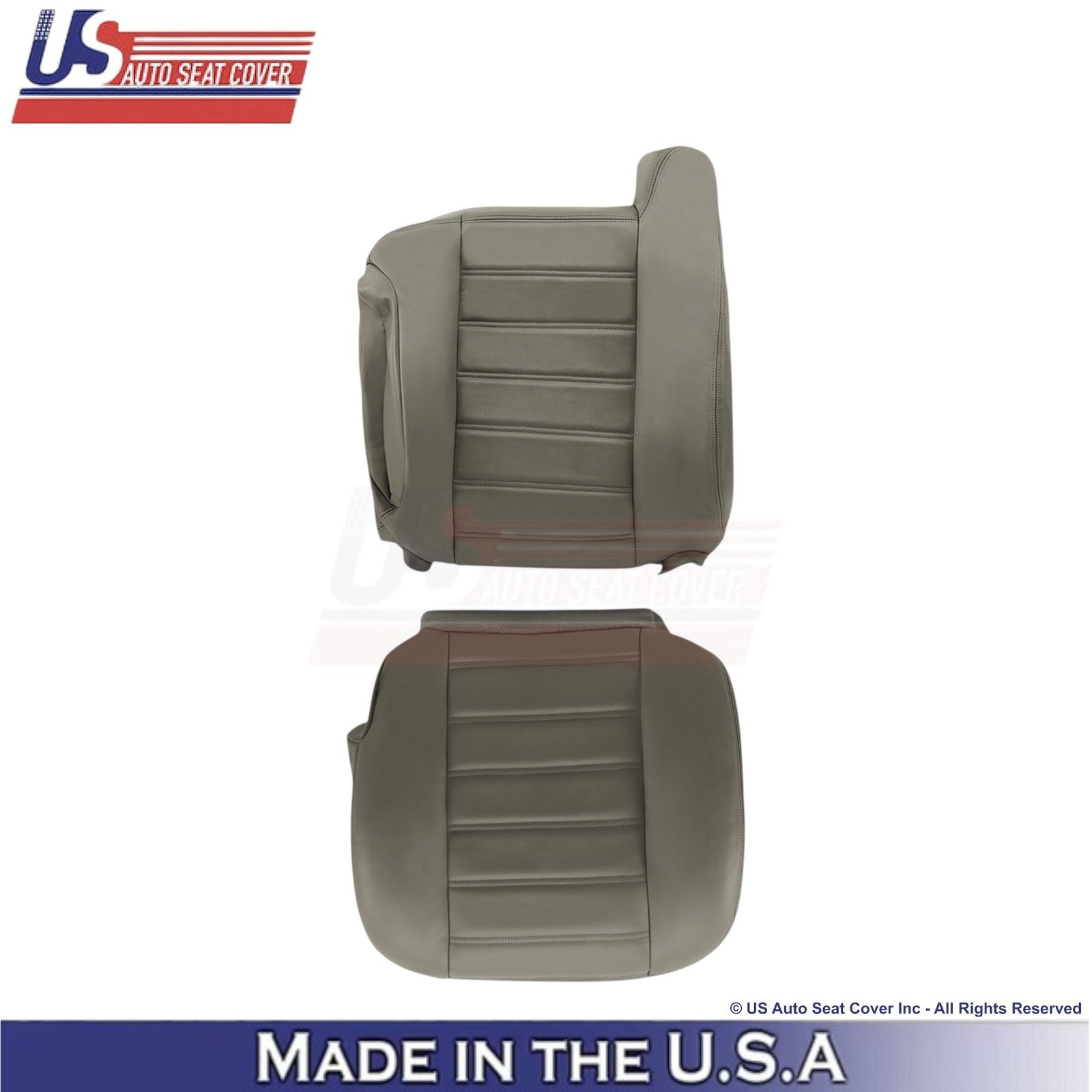 2003-2007 For Hummer H2 Leatherette Driver Replacement Seat Covers Wheat Gray